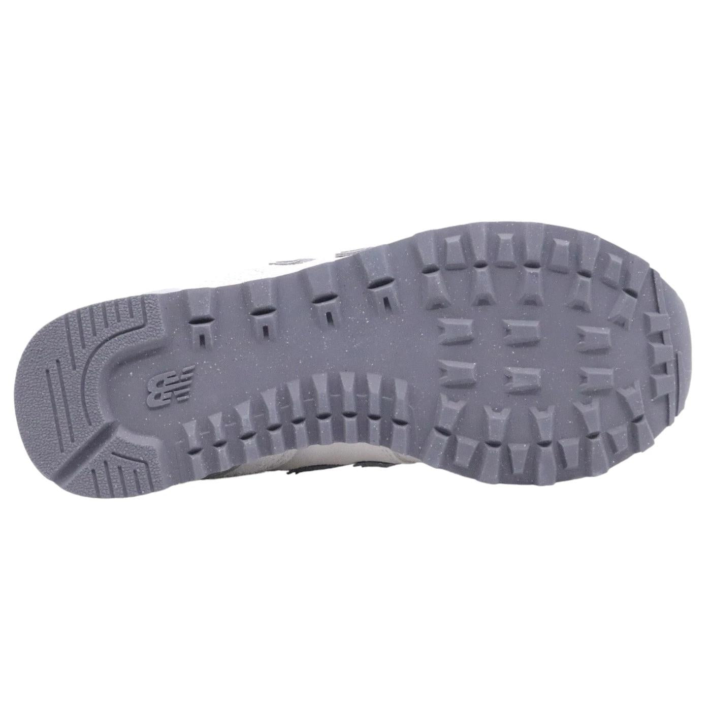 Sneaker donna New Balance 574 in tessuto e camoscio di colore grigio e beige 