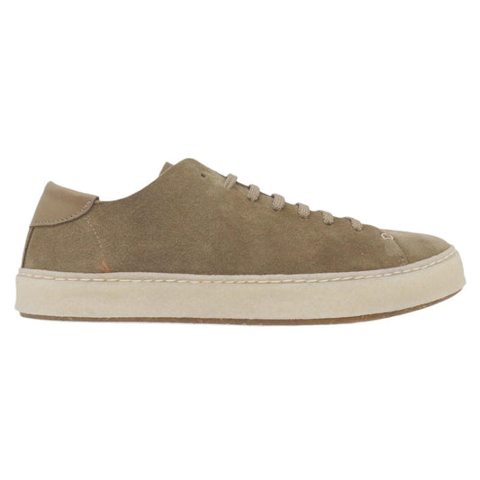 Sneaker Astorflex da uomo realizzata in pelle scamosciato sfoderato di colore militare 
