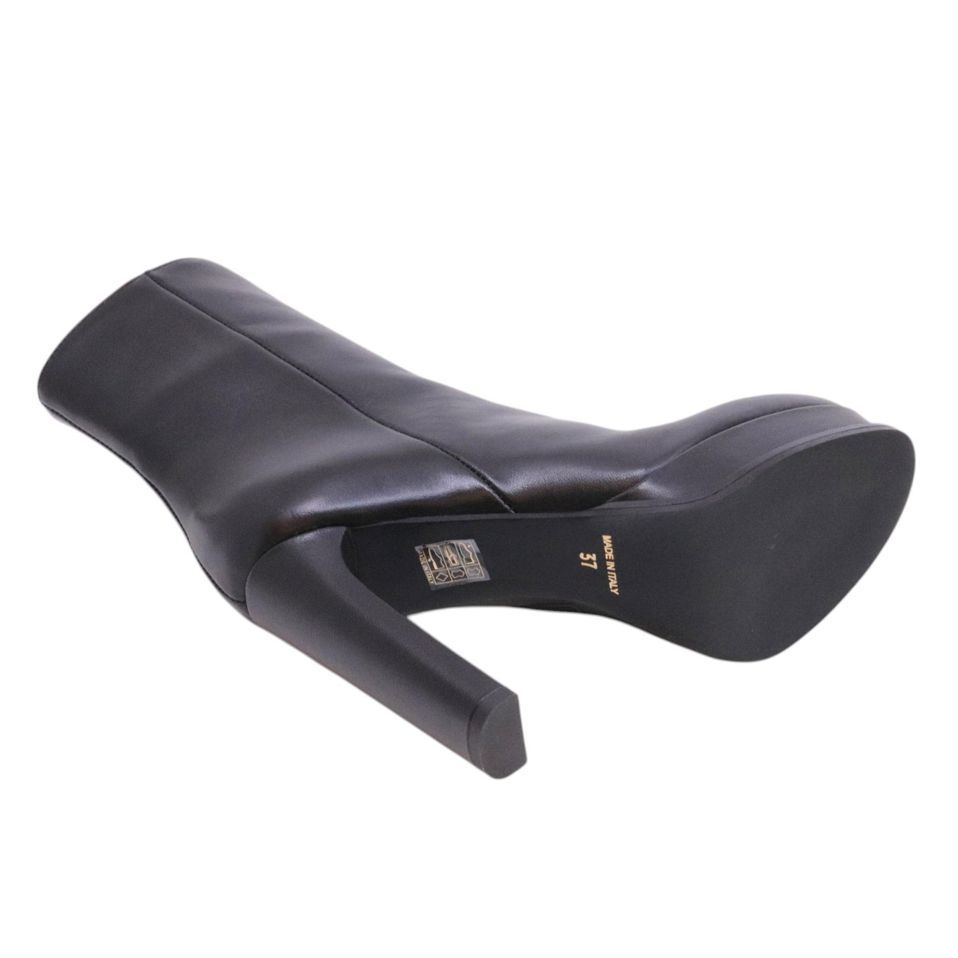 Chantal 1962 2816 tronchetto donna in pelle nera 