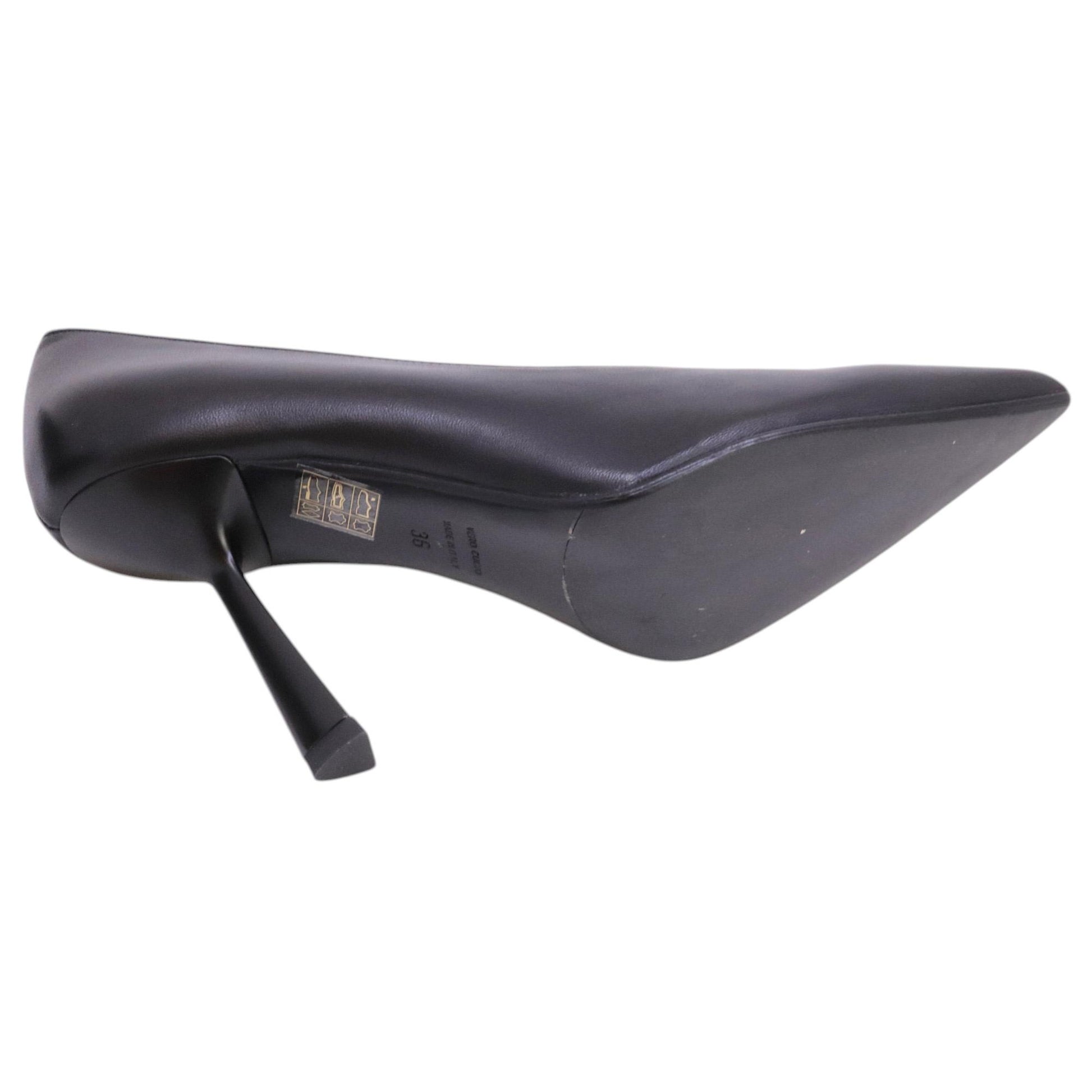 Chantal 1962 2700 décolleté donna in pelle nera 