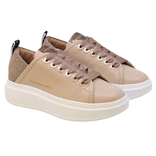 Sneaker donna Alexander Smith Wembley in pelle rose gold 