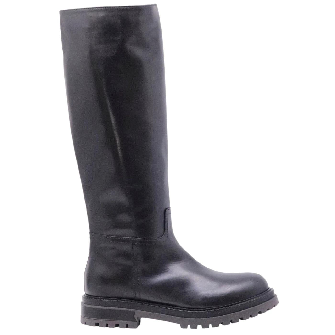 Stivale da donna The Seller da donna realizzato in pelle di colore nero 