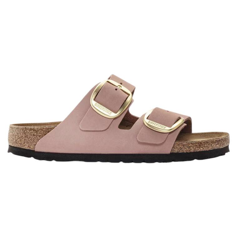 Birkenstock Arizona Big Buckle doppia fibbia nubuk rosa antico 