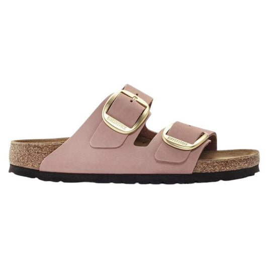 Birkenstock Arizona Big Buckle doppia fibbia nubuk rosa antico 