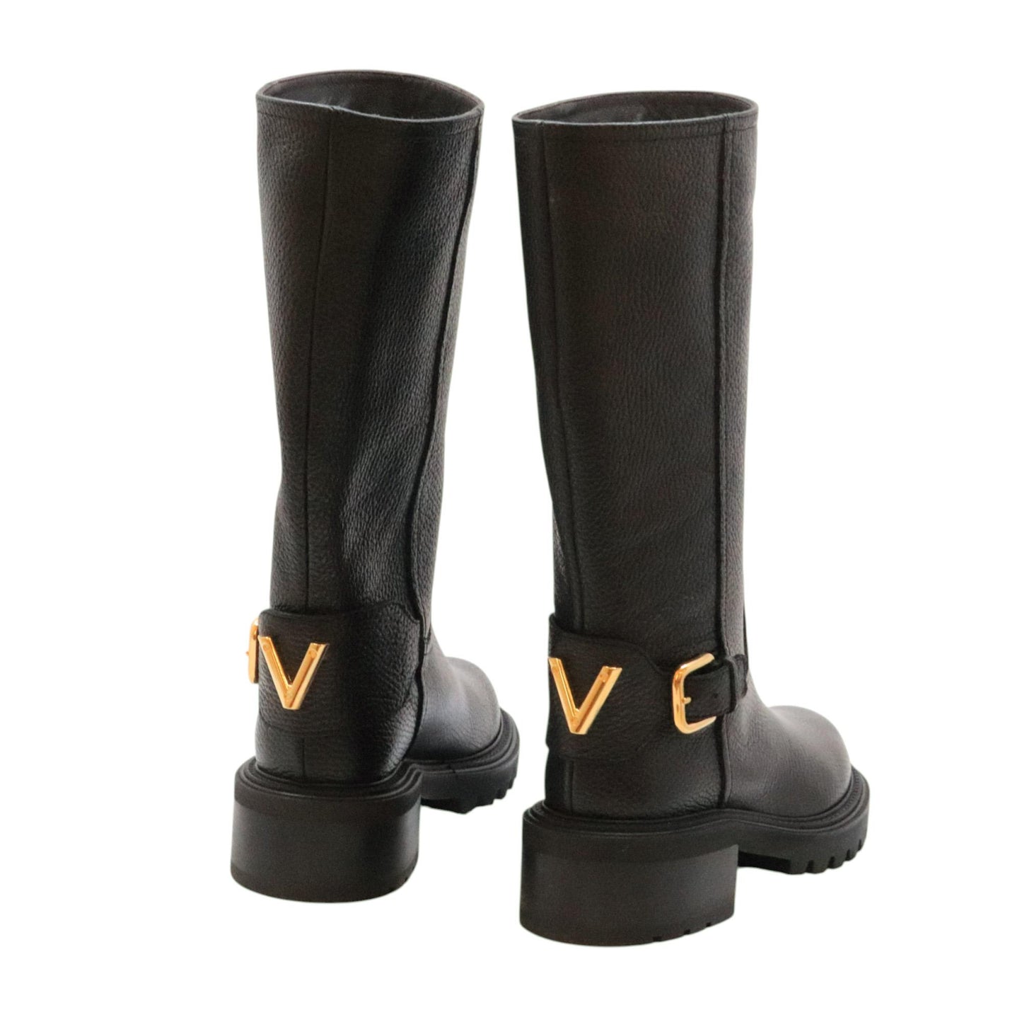 Via Roma 15 4496 stivale donna in pelle martellata nera 