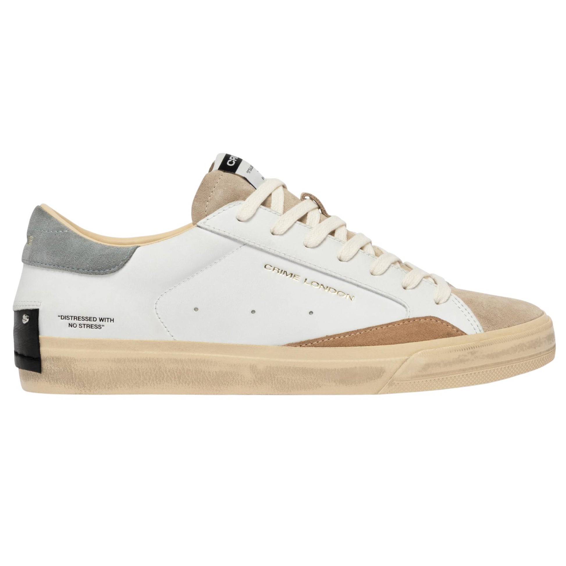 Crime London Distressed 2.0 Stone Grey 19050 sneaker uomo 