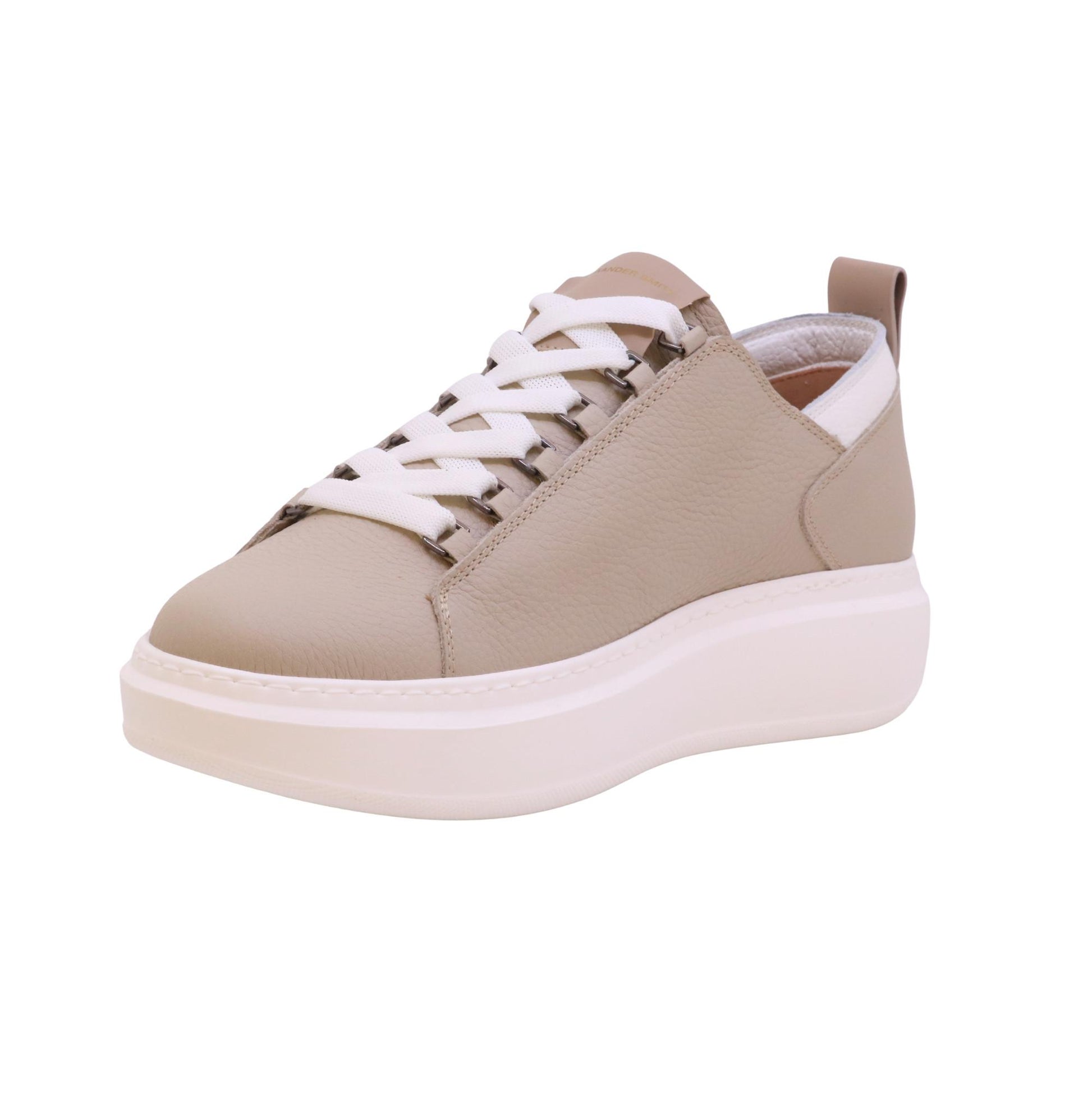 Alexander Smith Wembley Dark Ivory Deconstruct sneaker uomo in pelle beige destrutturata 