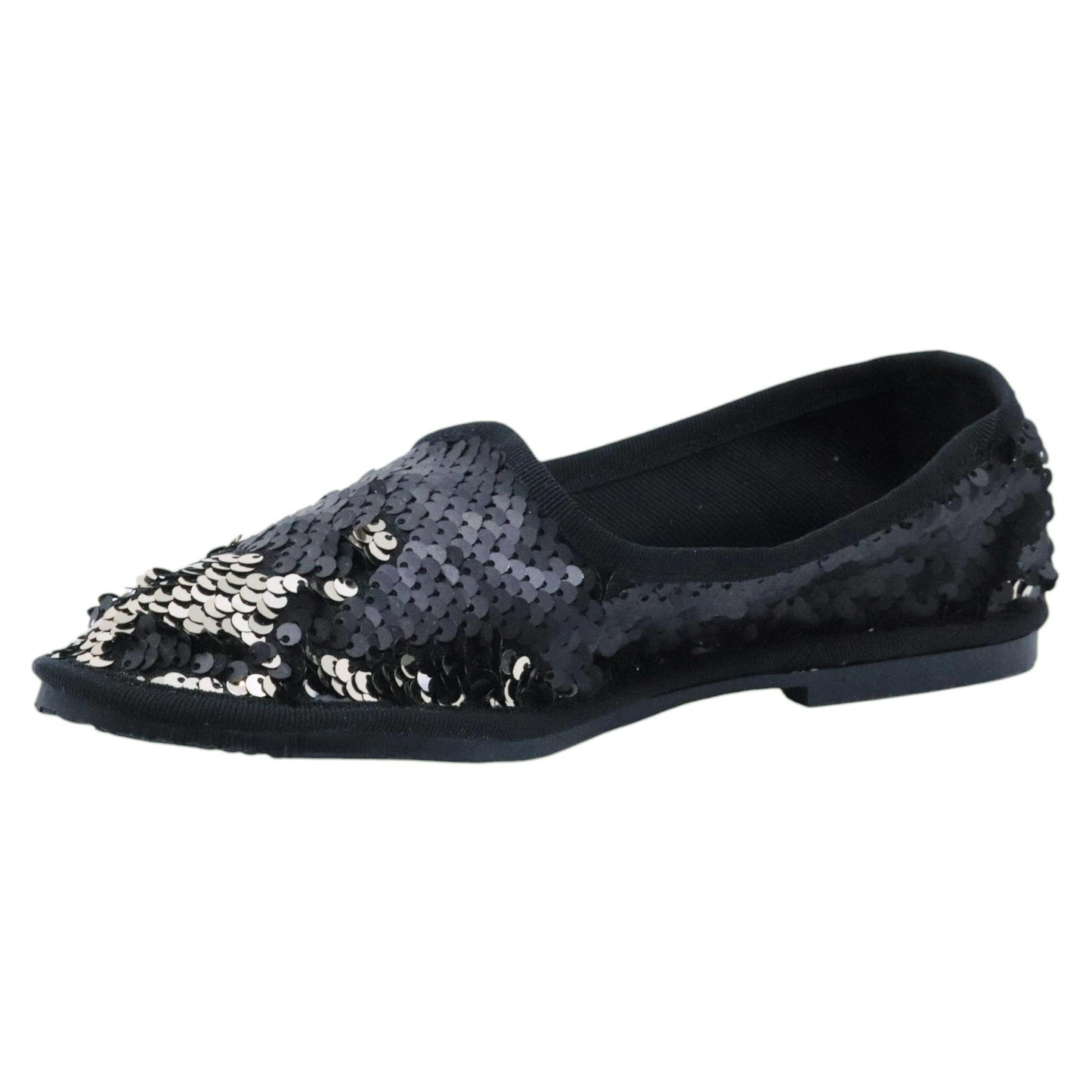Scarpa Friulana donna Jaffè 125 in paillettes nero 