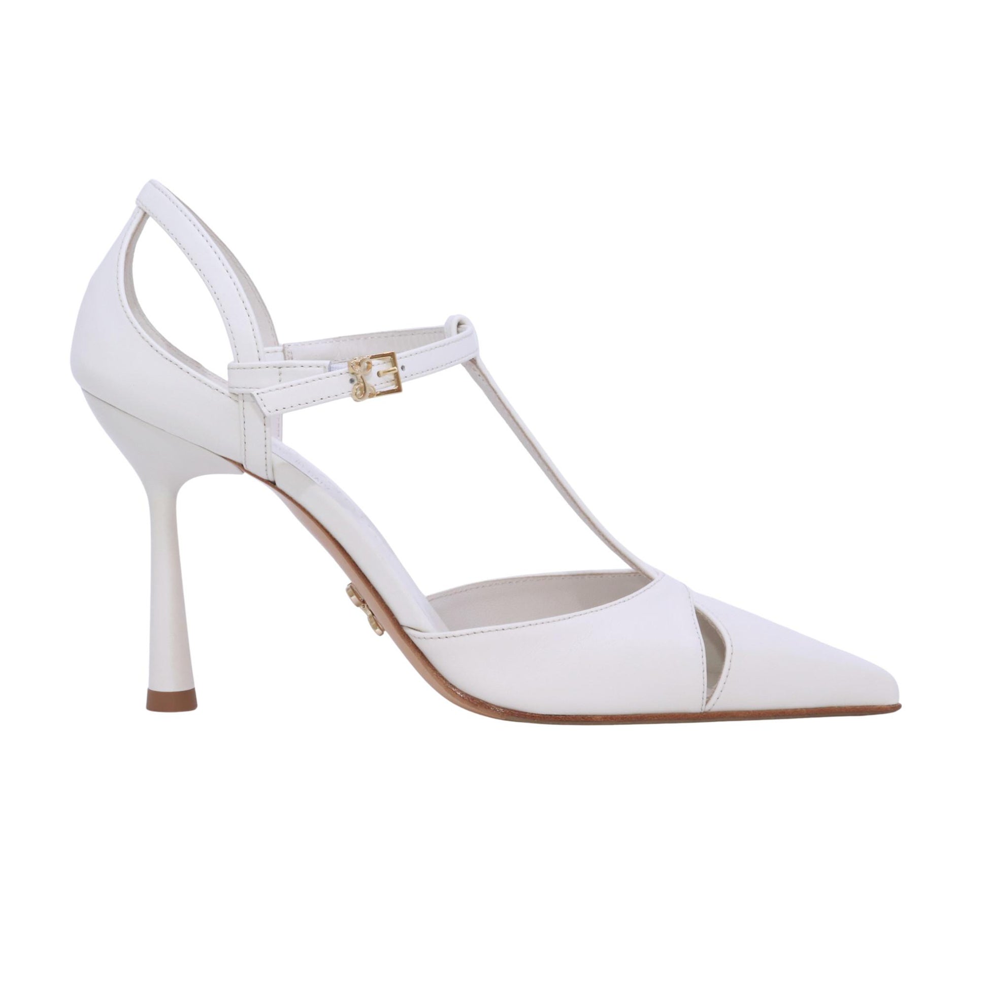 Sergio Levantesi Maura6 Tryde bianco latte décolleté donna in pelle 