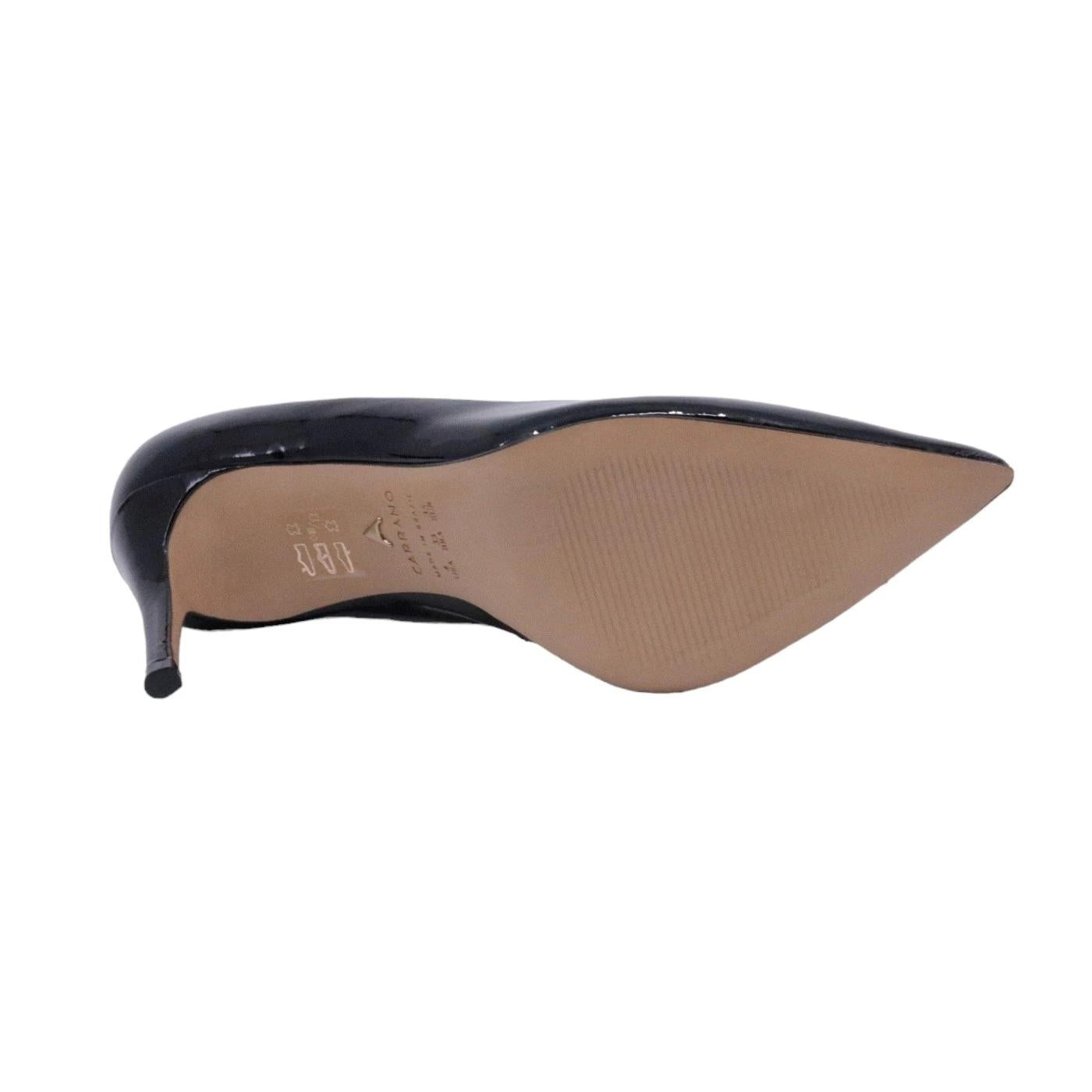 Décolleté donna Carrano 195009 in pelle vernice di colore nero 