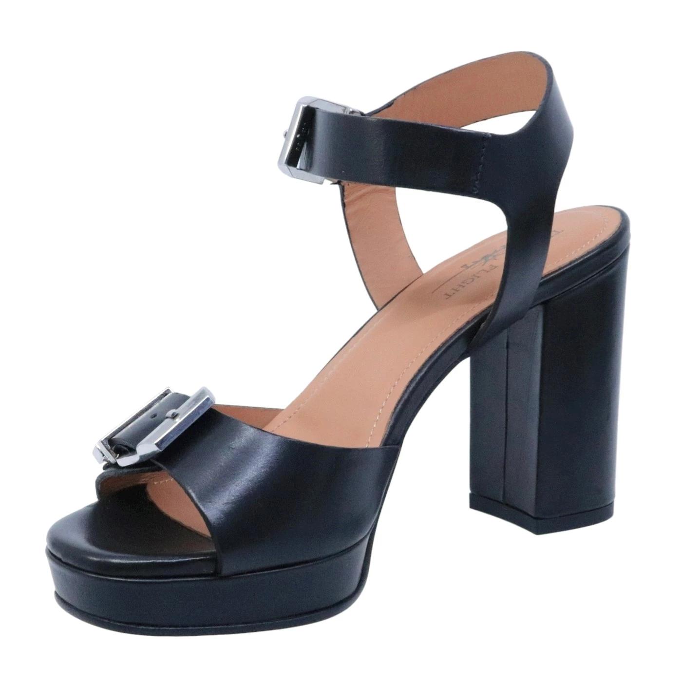 Sandalo con tacco Triver Flight 508 27 in pelle nera 