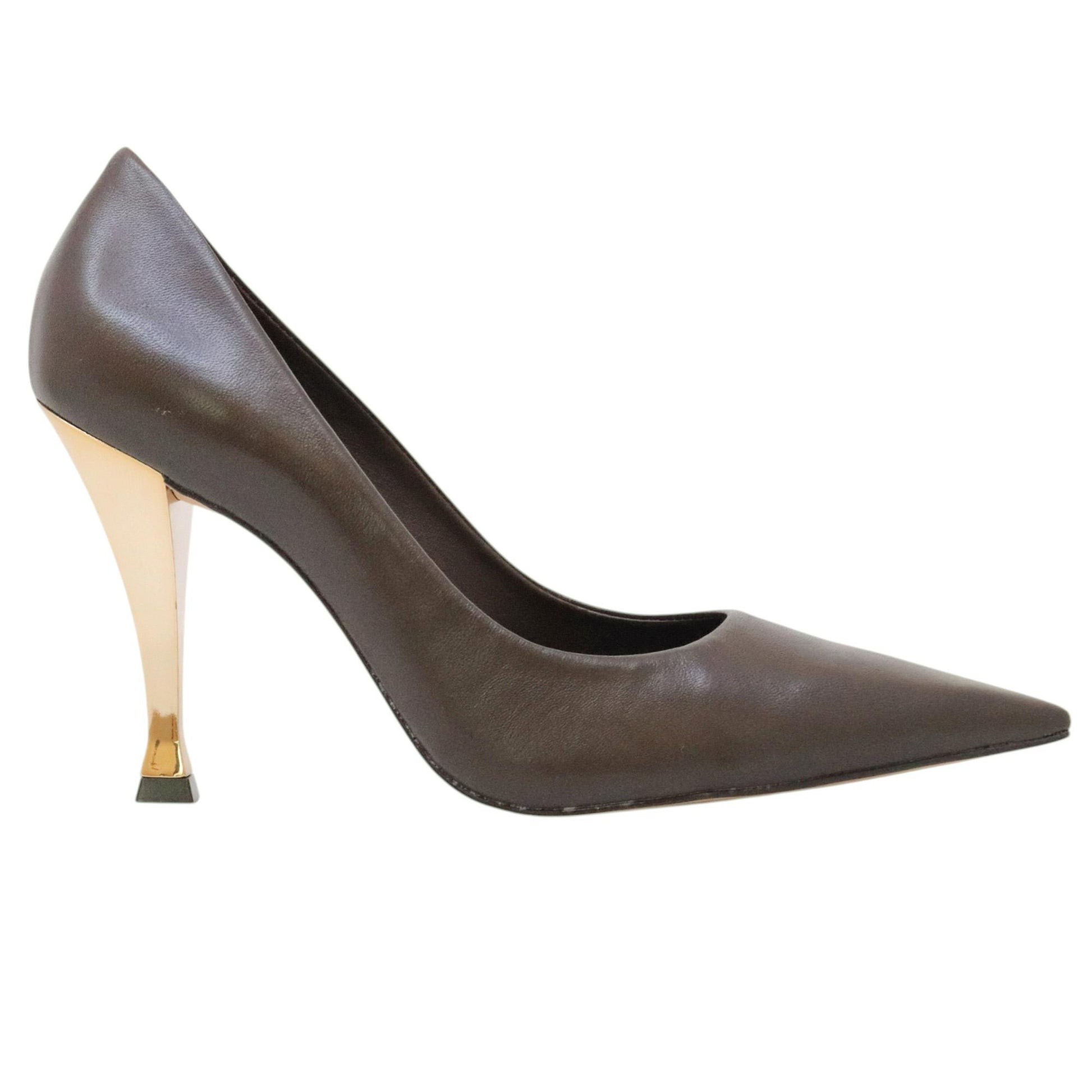 Carrano 873002 décolleté donna in pelle marrone 