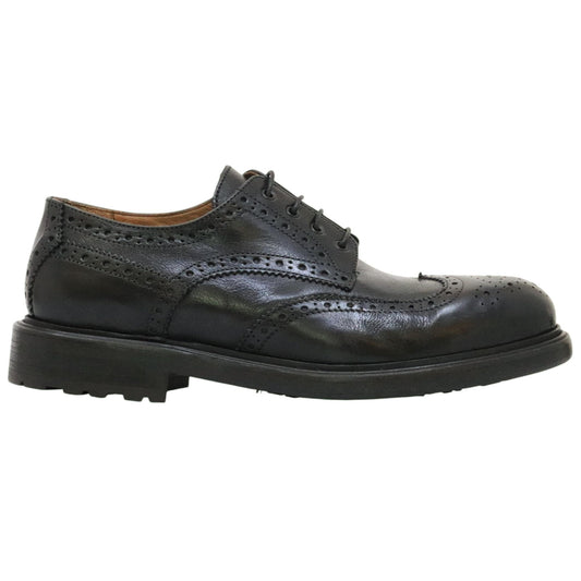 Crispiniano 481 derby uomo pelle nera 