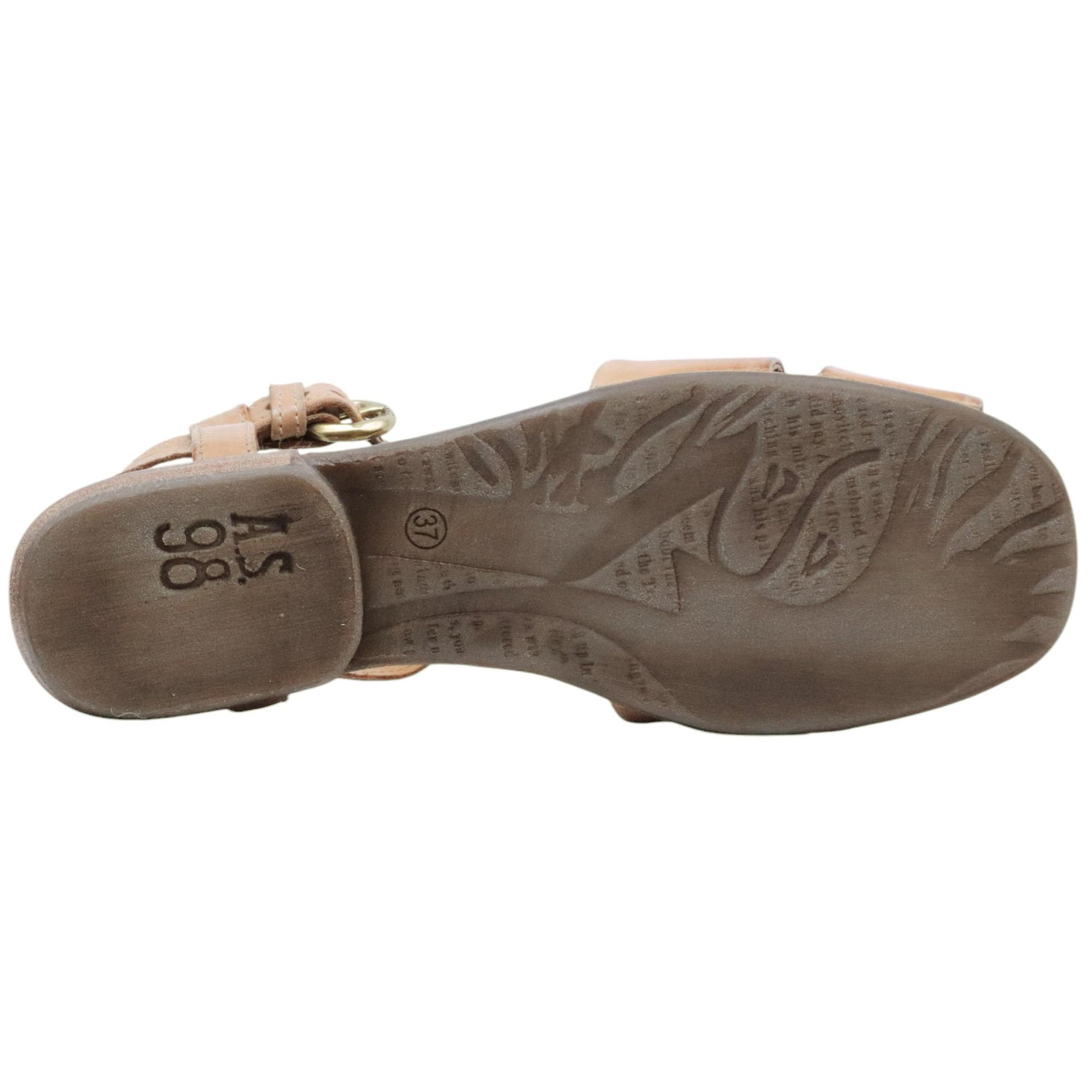 Sandalo donna AS98 B59109 in pelle grano 