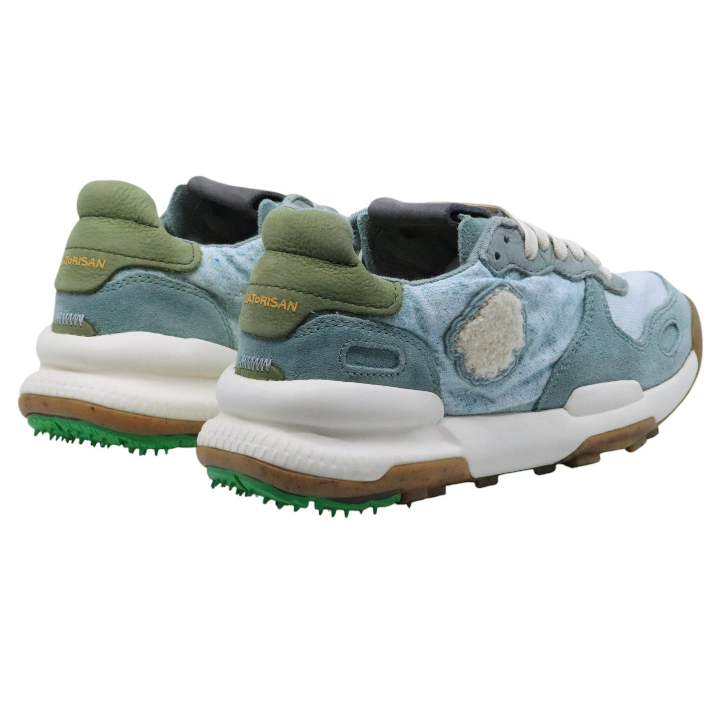 Satorisan Chacrona Linen sneaker donna in lino verde acqua 