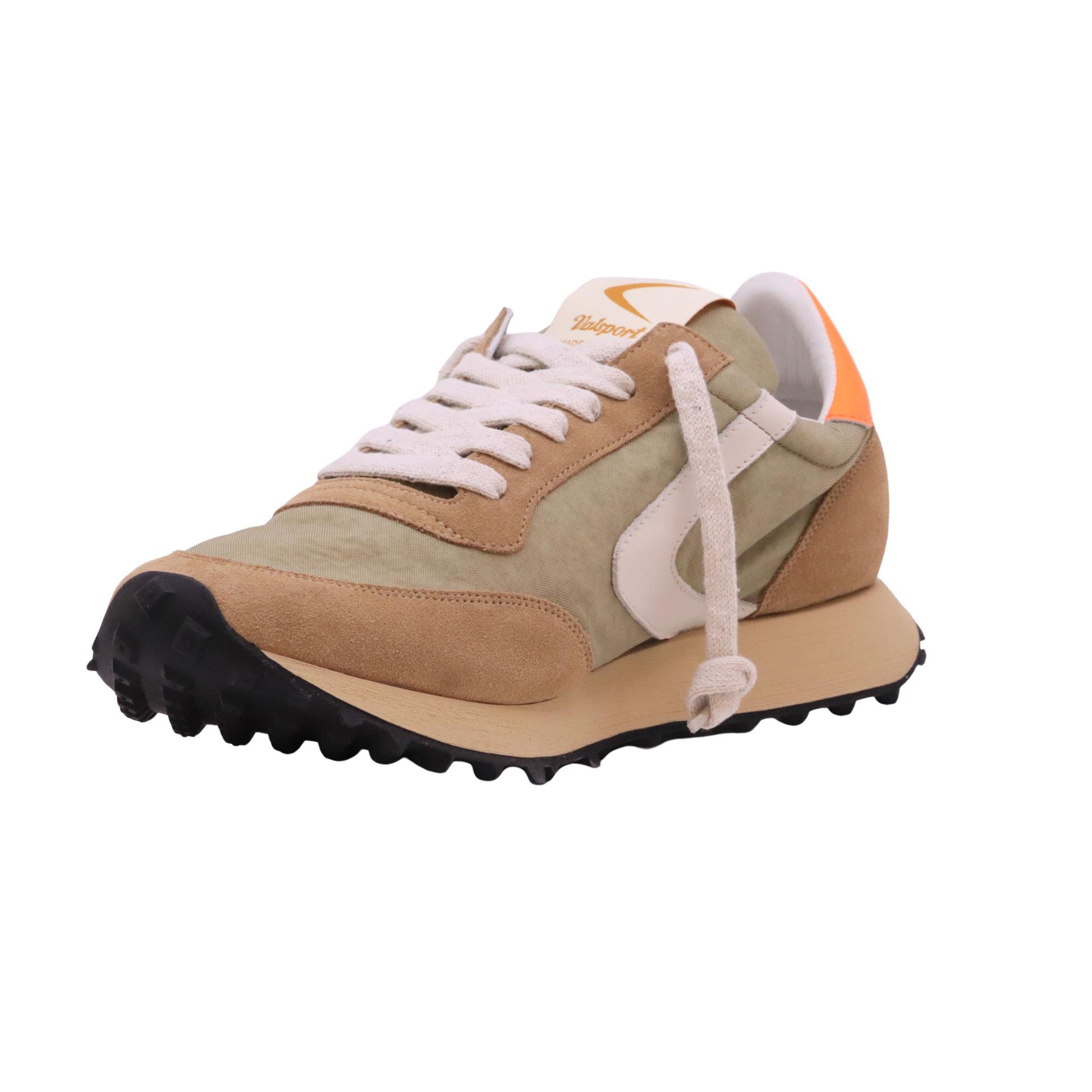 Valsport Start Heritage Nylon Vintage Fluo Roc 3038 sneaker uomo in nylon e camoscio verde salvia 