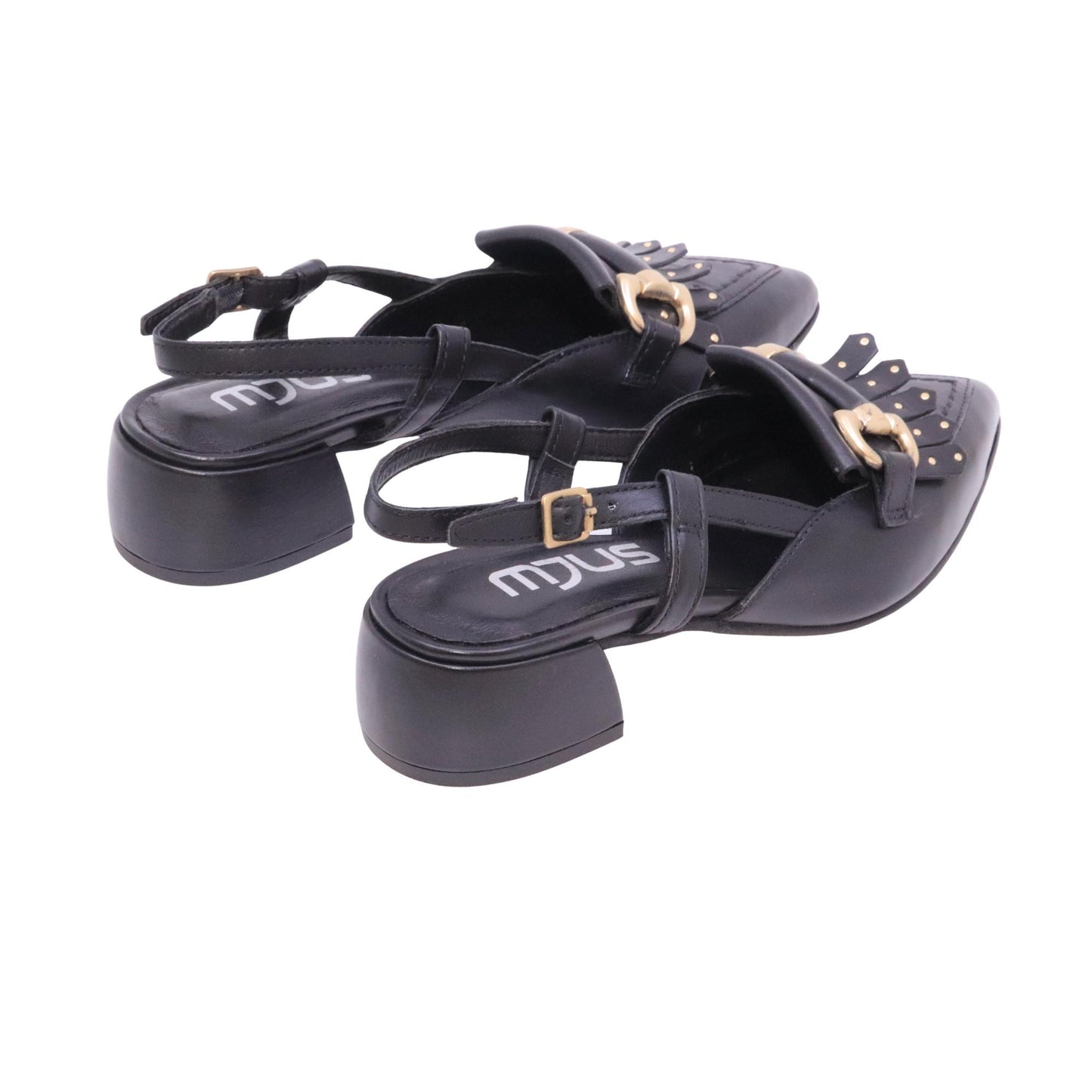 Mjus slingback donna NORI L72105 in pelle nera 