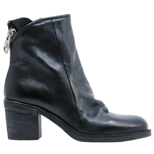 Tronchetto donna AS98 Jase A24208 in pelle nera 