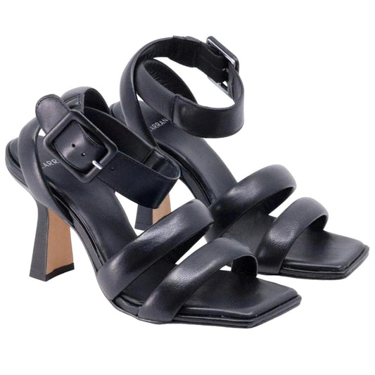 Sandalo donna Carrano 513002 in pelle di colore nero 