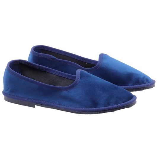 Scarpa Friulana donna Jaffè 125 in velluto blu 