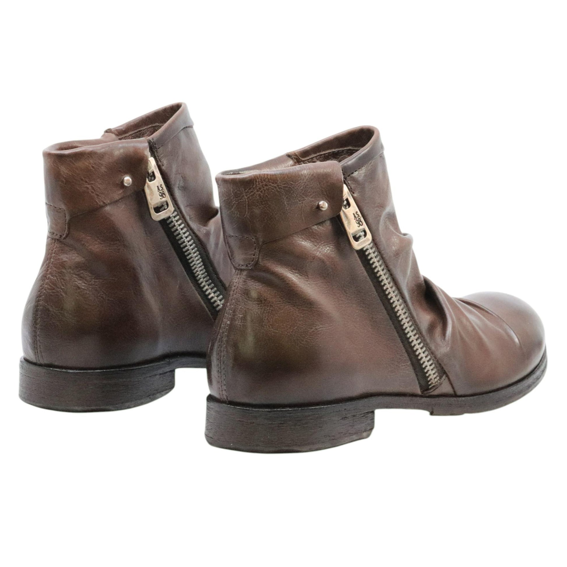 AS98 401216 Clash stivaletto donna in pelle marrone 