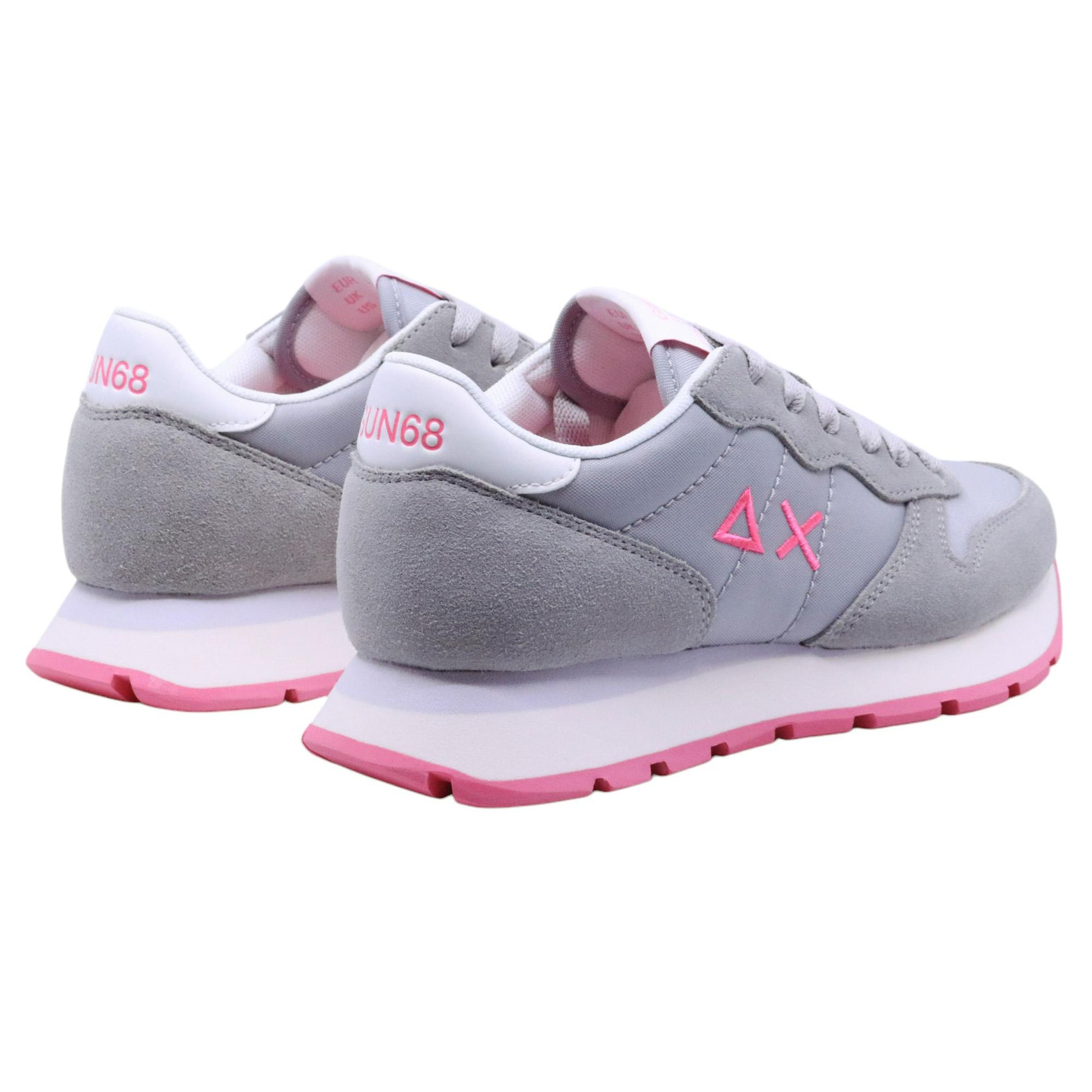 Sneaker donna Sun68 Ally Solid Nylon Z35201 in tessuto grigio 