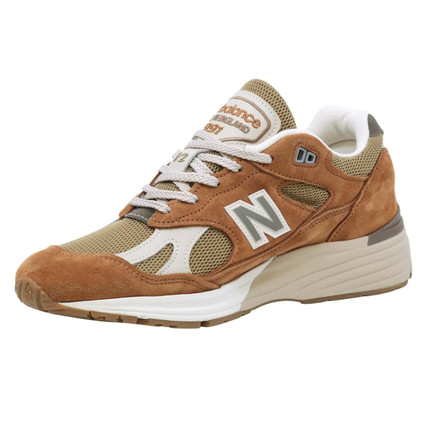 New Balance 991 sneaker uomo in camoscio marrone<BR/> 