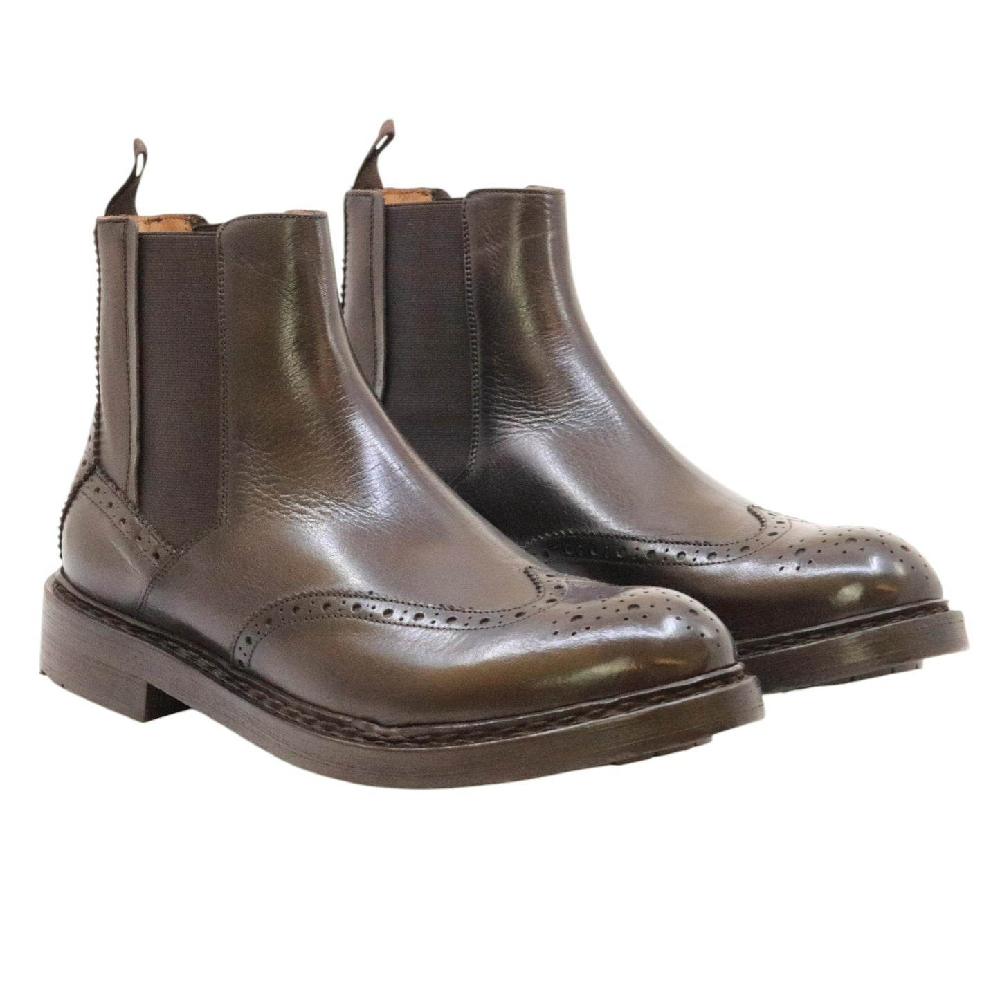 Crispiniano 483 chelsea boot uomo pelle marrone 