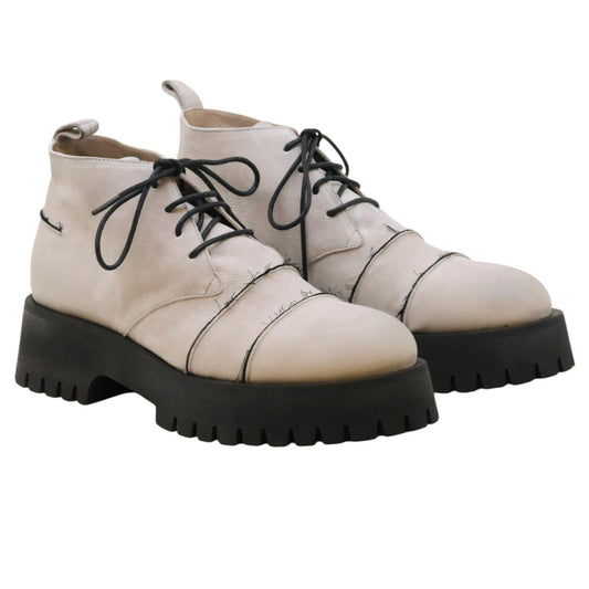 MLO Malloni Turner P25I96004 anfibio donna in pelle gesso 