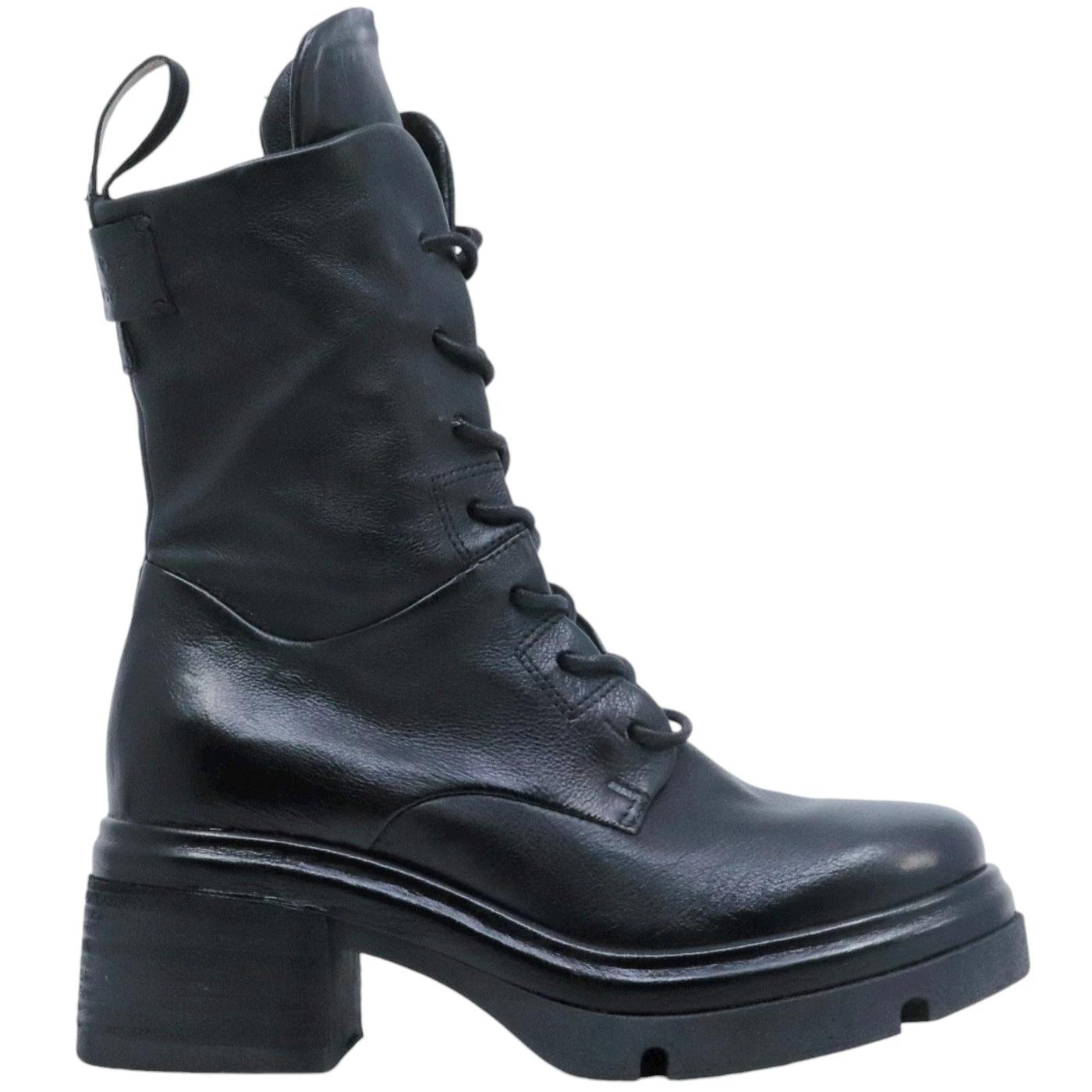 Anfibio donna AS98 A89214 in pelle nera 