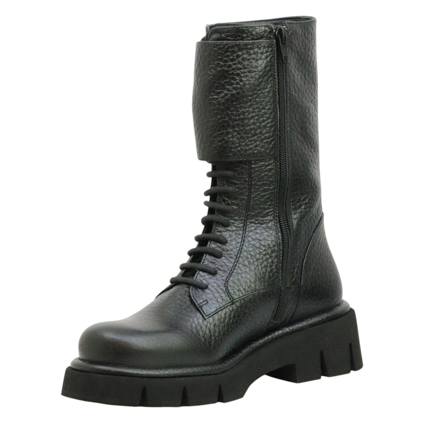 Paloma Barceló Comba stivaletto donna in nappa nera 