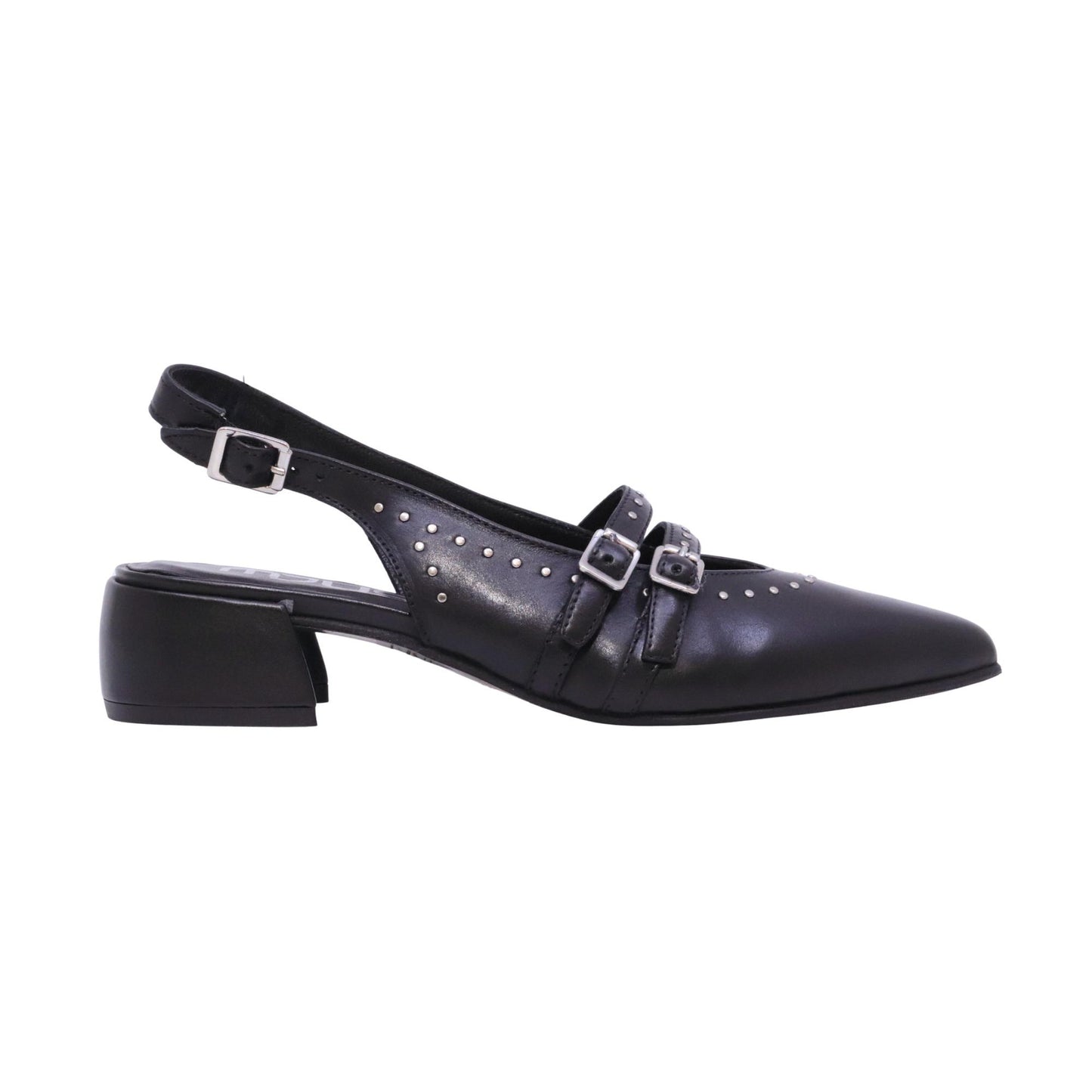 Mjus slingback donna NARISSA L72109 in pelle nera 
