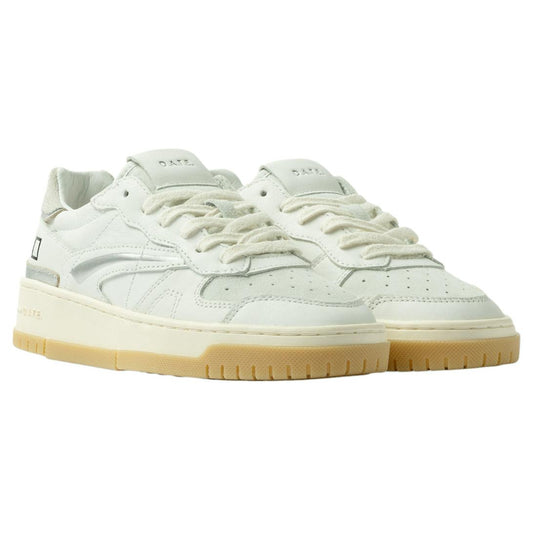 DATE Torneo Pure Calf White TP CA WH sneaker donna in pelle bianca 