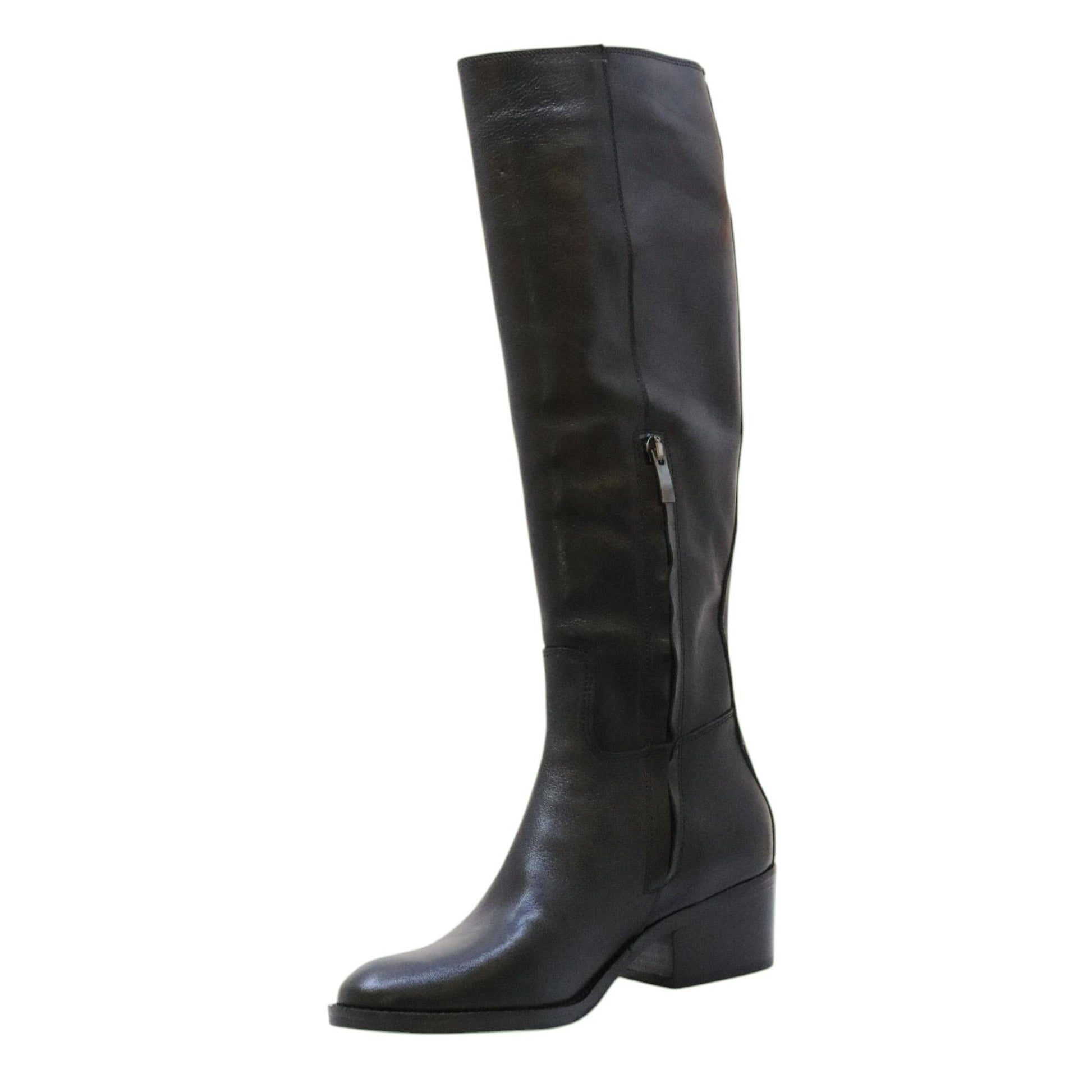 Curiositè 2125 stivale donna pelle nera 