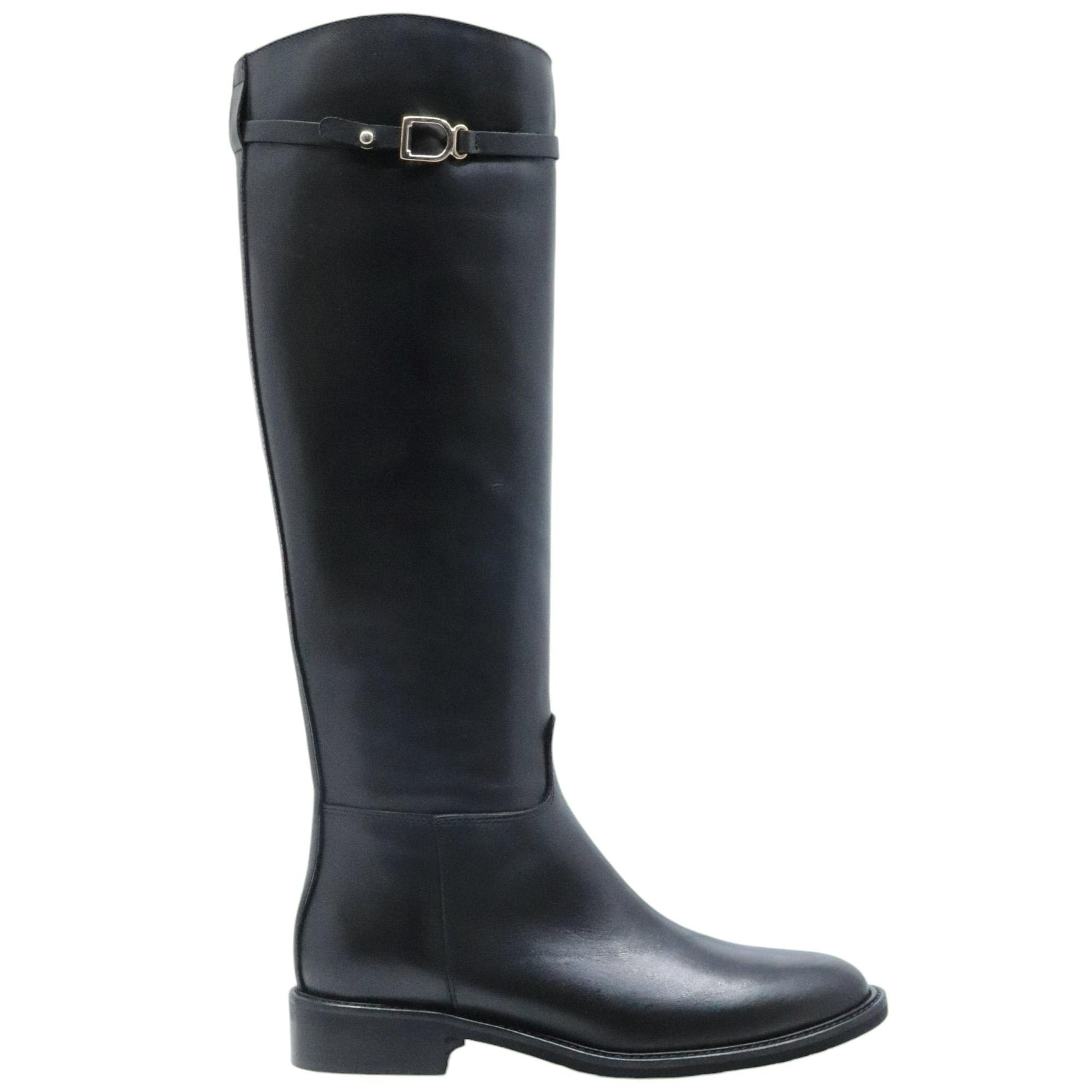 The Seller MW549 stivale donna in pelle nera 