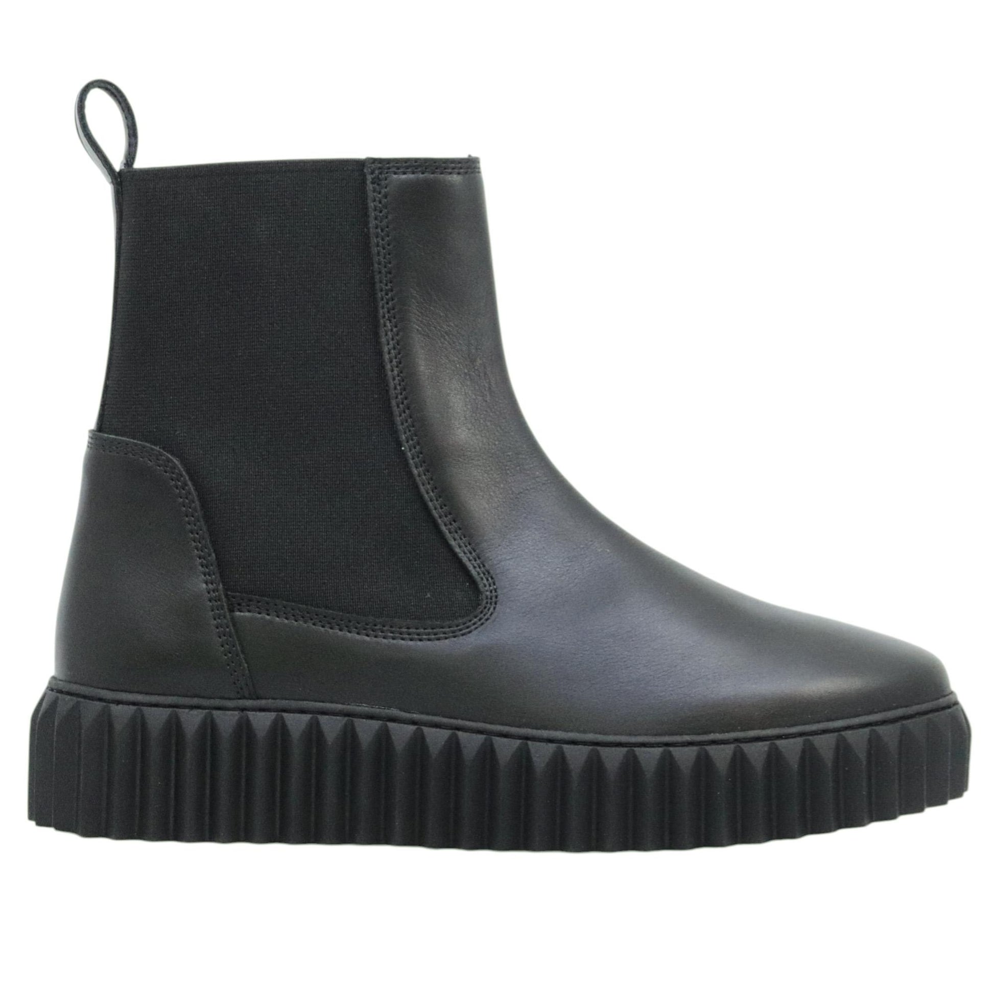 Voile Blanche Beth stivaletto donna in pelle nera 