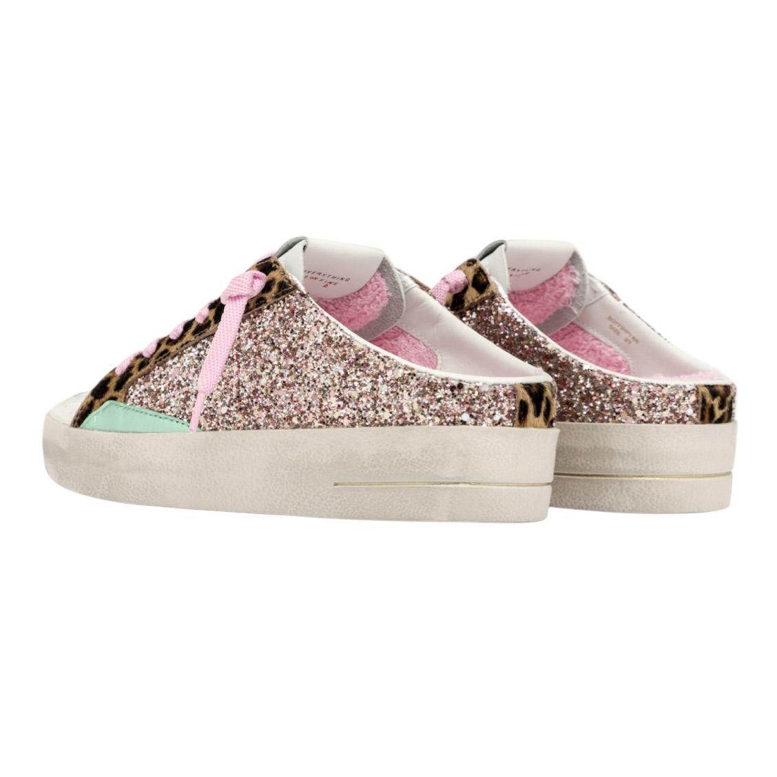 Sneaker donna Crime London SK8 Deluxe 20171 a sabot glitter rosa 