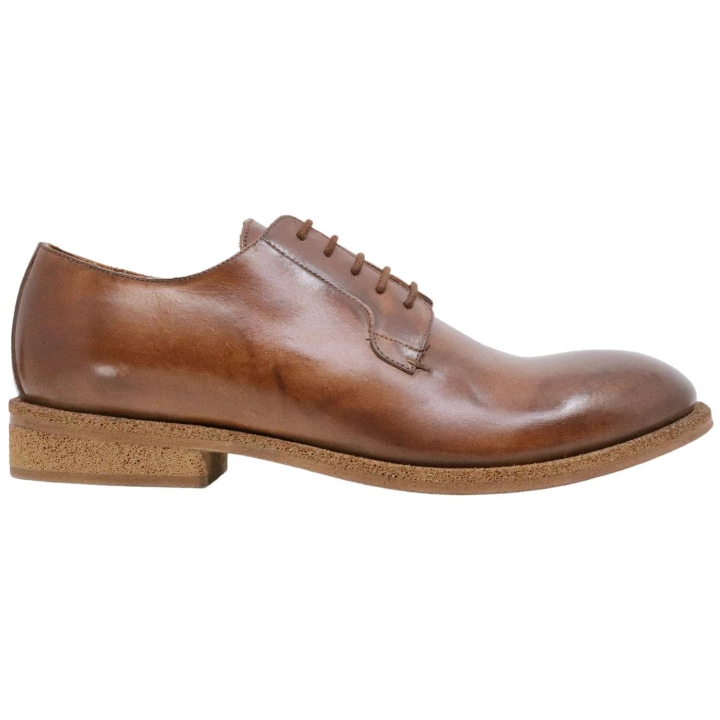 Scarpa Derby uomo Crispiniano 490 in pelle cuoio 