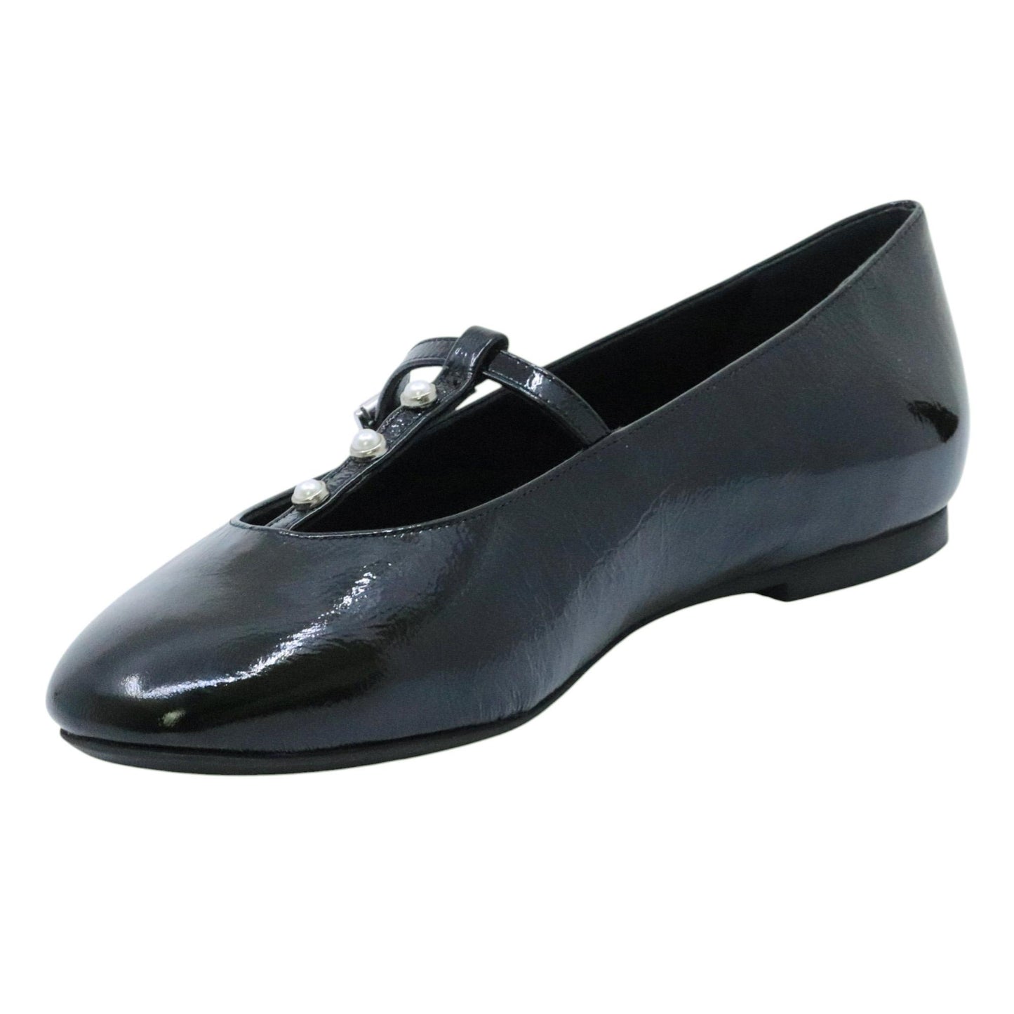 Fabio Rusconi 3039 ballerina donna in pelle naplak nera 