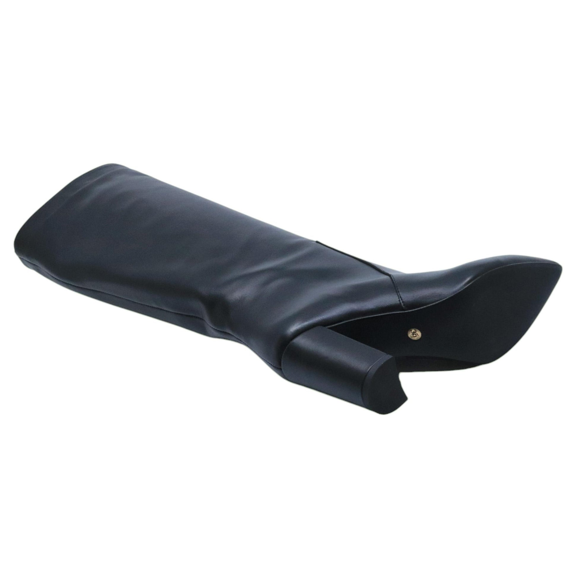 Stivale donna con tacco Ranyé 1000 in pelle nera 