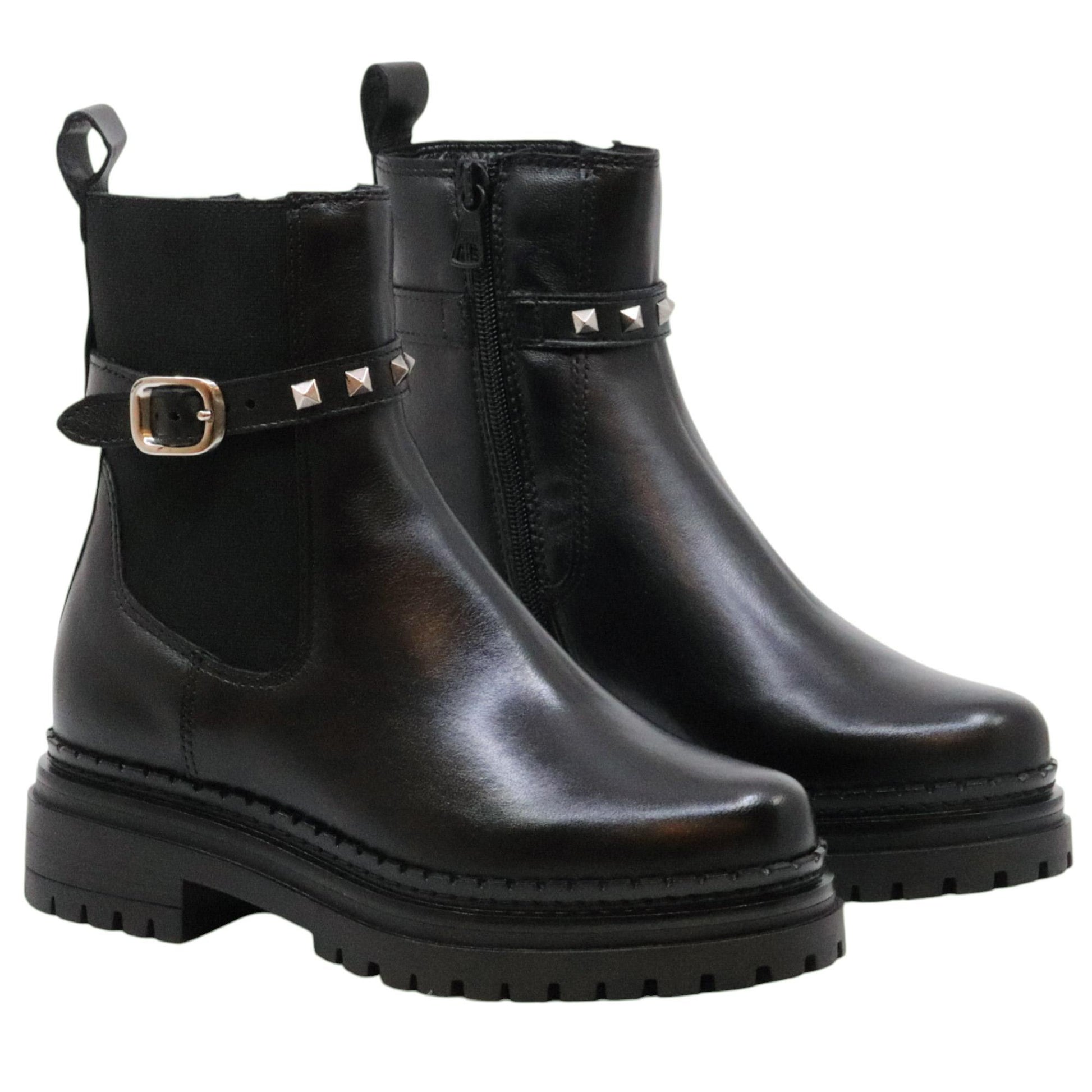 MJUS Deirde L97201 stivaletto donna in pelle nera. 