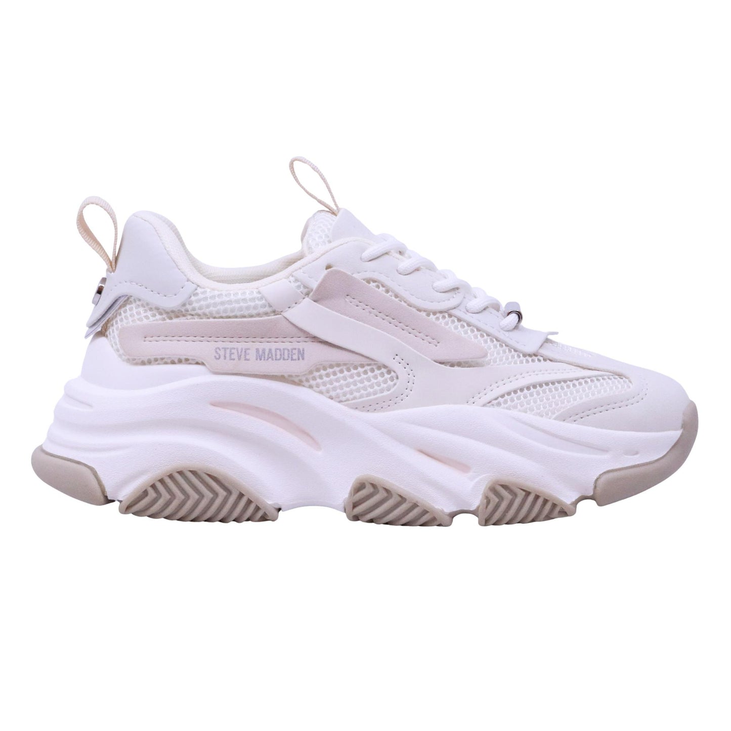 Steve Madden Possession sneaker donna tessuto off-white beige grigio POSSESSION-EOFFWHT/BEGGRY STEVE MADDEN