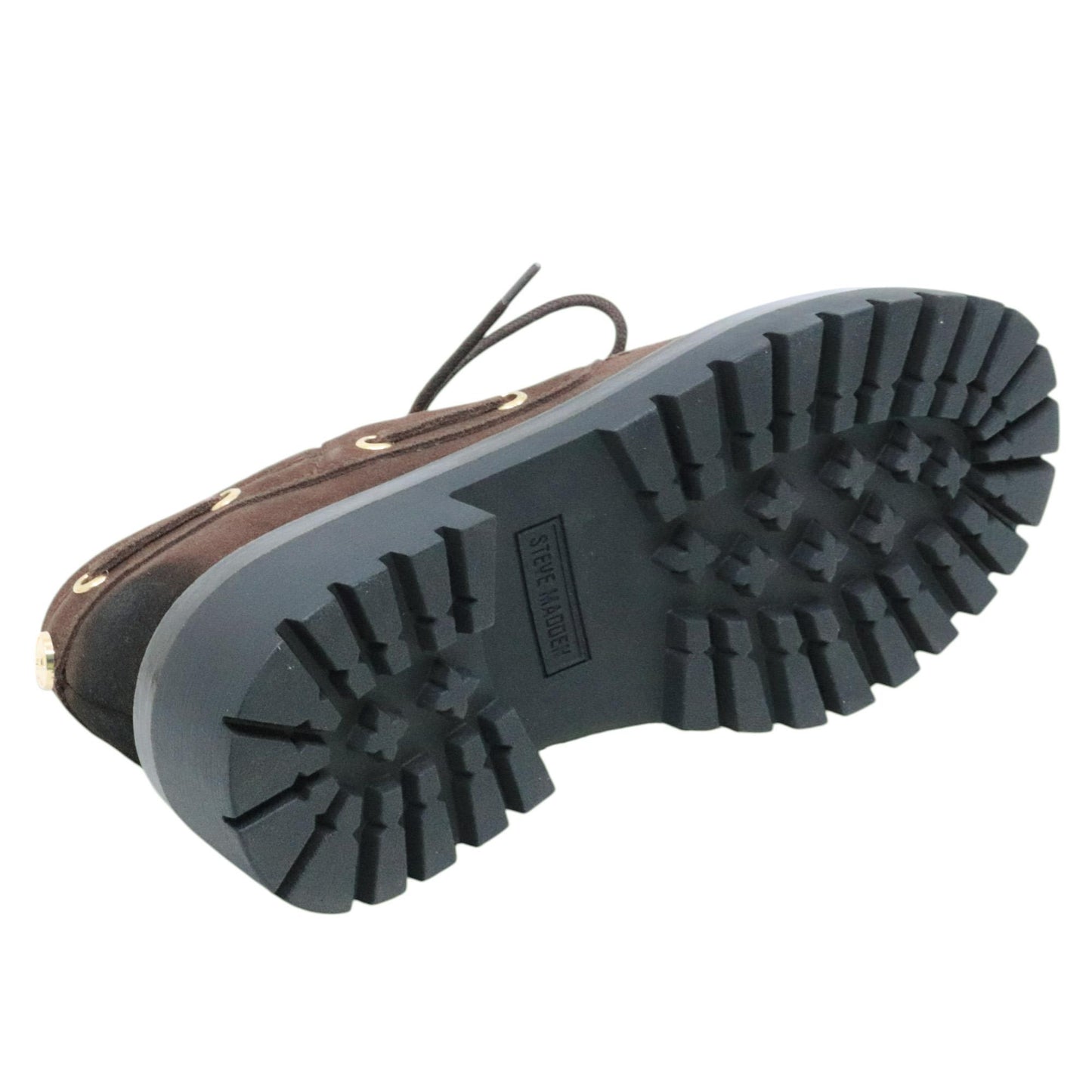 Steve Madden Detroit mocassini in suede marrone scuro 