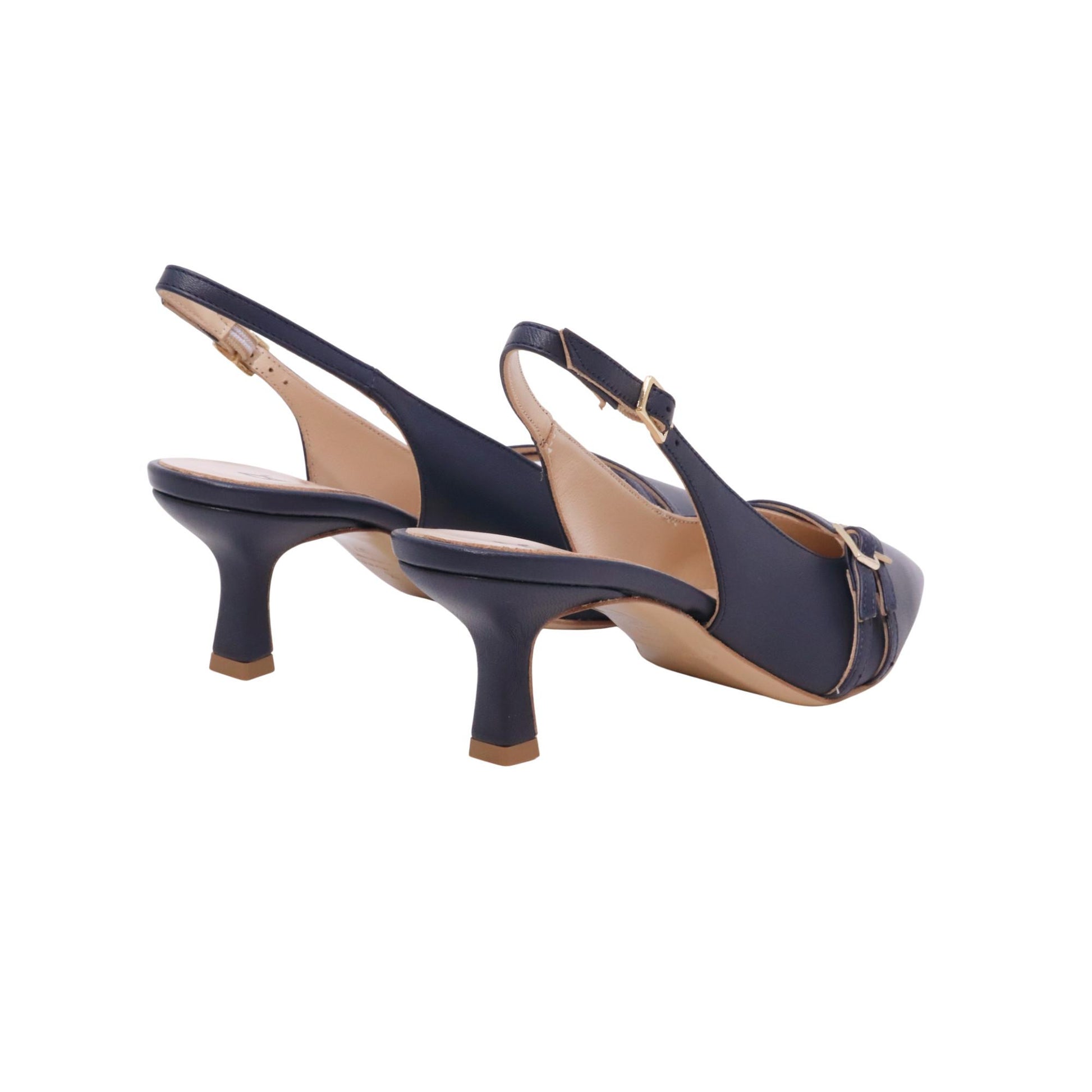 Fabio Rusconi slingback donna E-2565 Rosia in pelle navy 