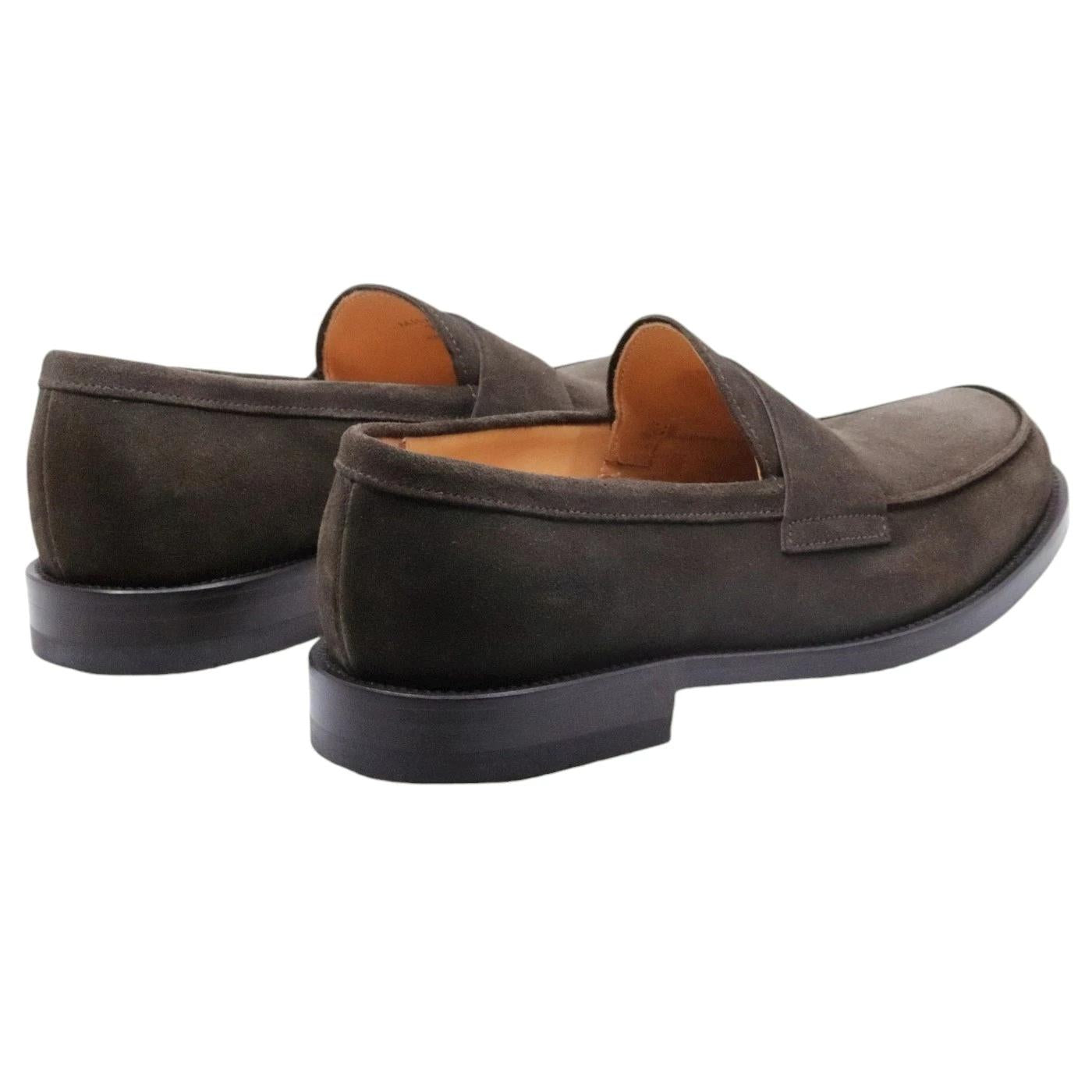 Mocassino uomo Mille 885 Milano in camoscio marrone 