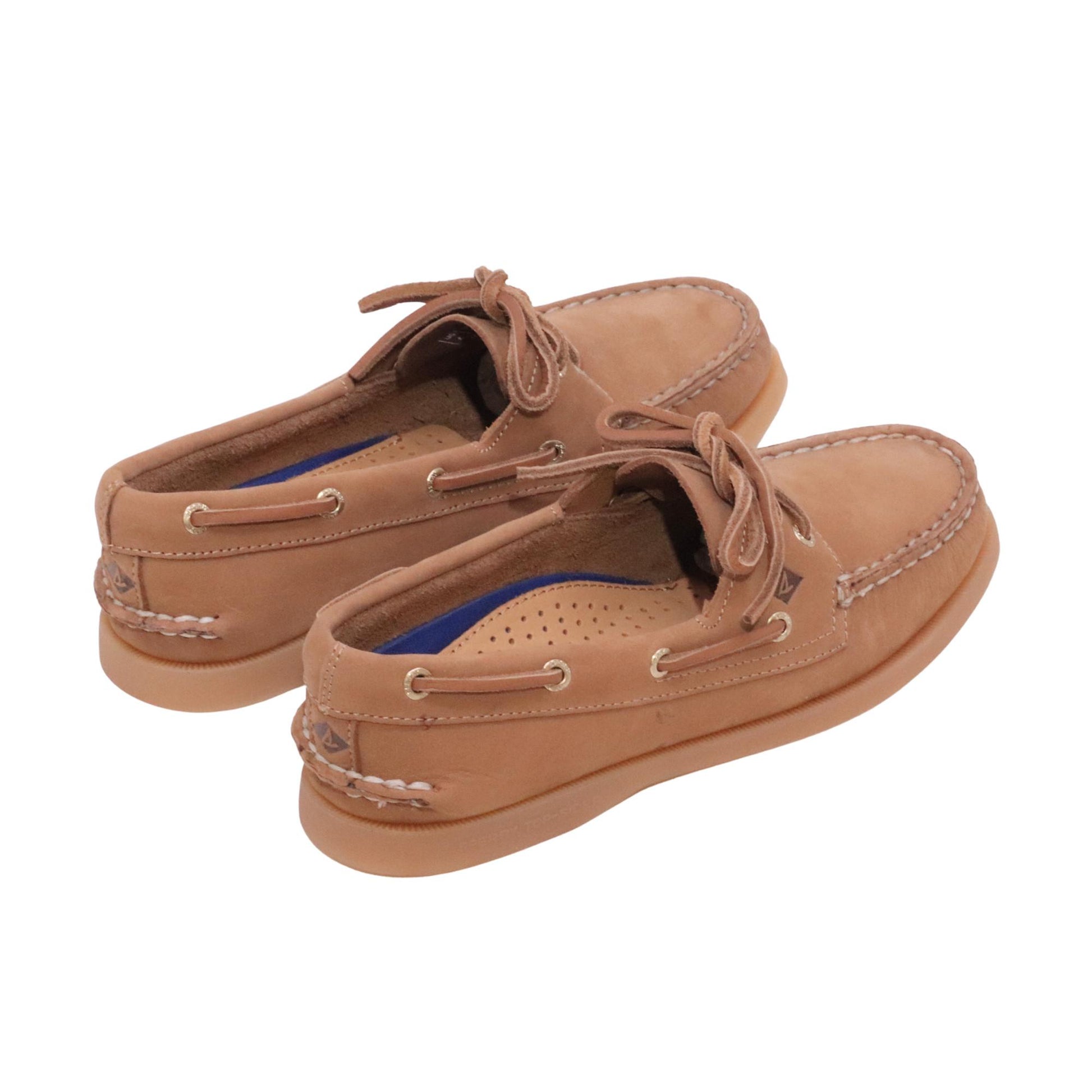 Sperry A/O 2-Eye scarpa da barca mocassino donna in pelle tan 