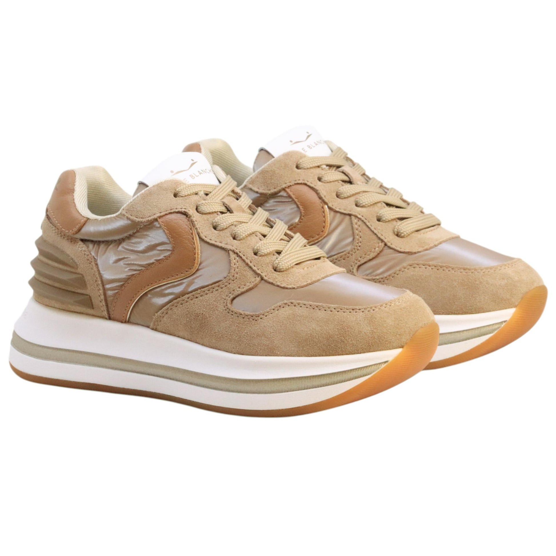 Voile Blanche Merry Sneaker donna in camoscio marrone 