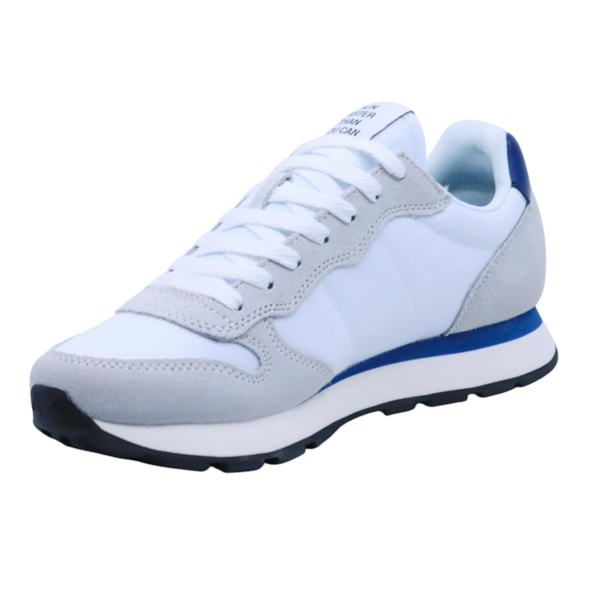 Sneaker uomo Sun68 Tom Solid Z35101 in tessuto bianco 