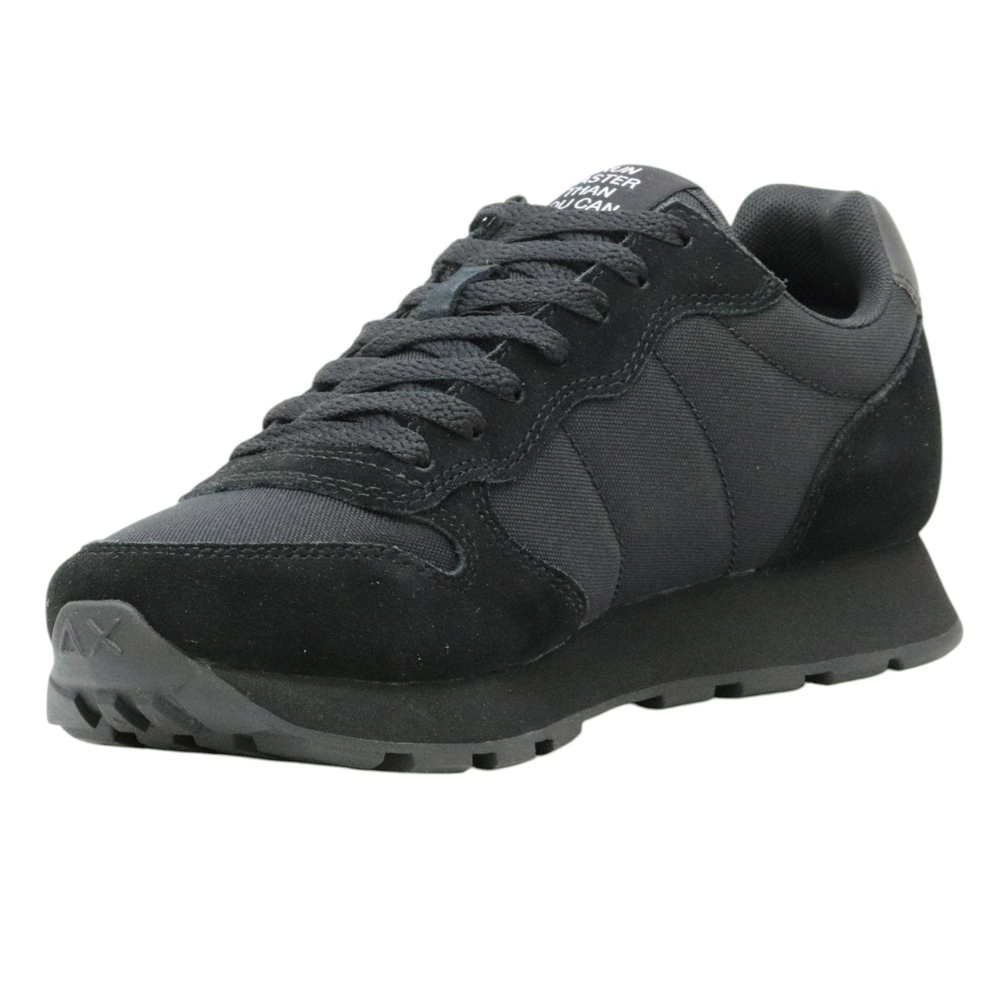 SUN68 Tom Solid Z45101 sneaker uomo in nylon e suede nero 