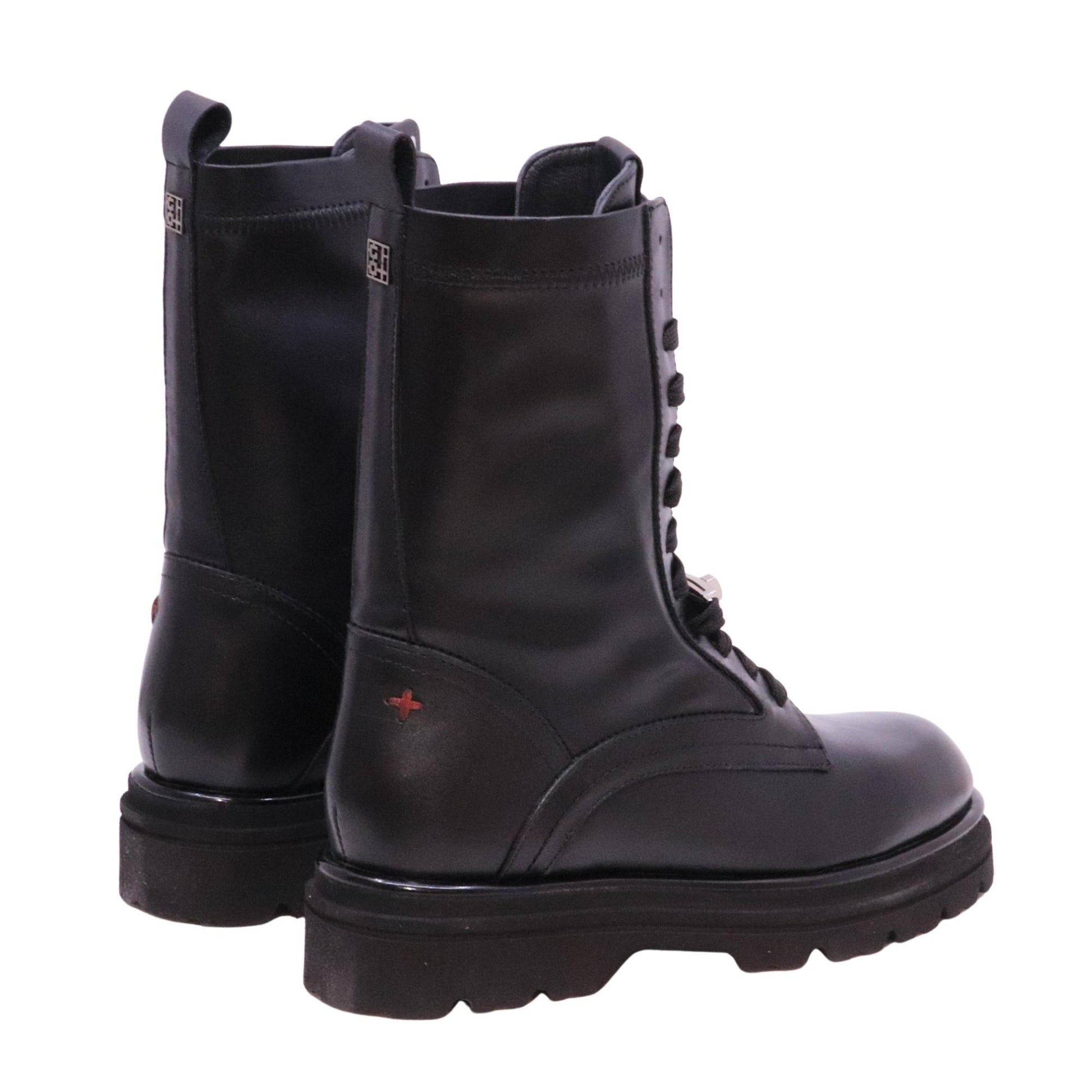 Gio+ Mia06C anfibio donna in pelle elasticizzata nera 